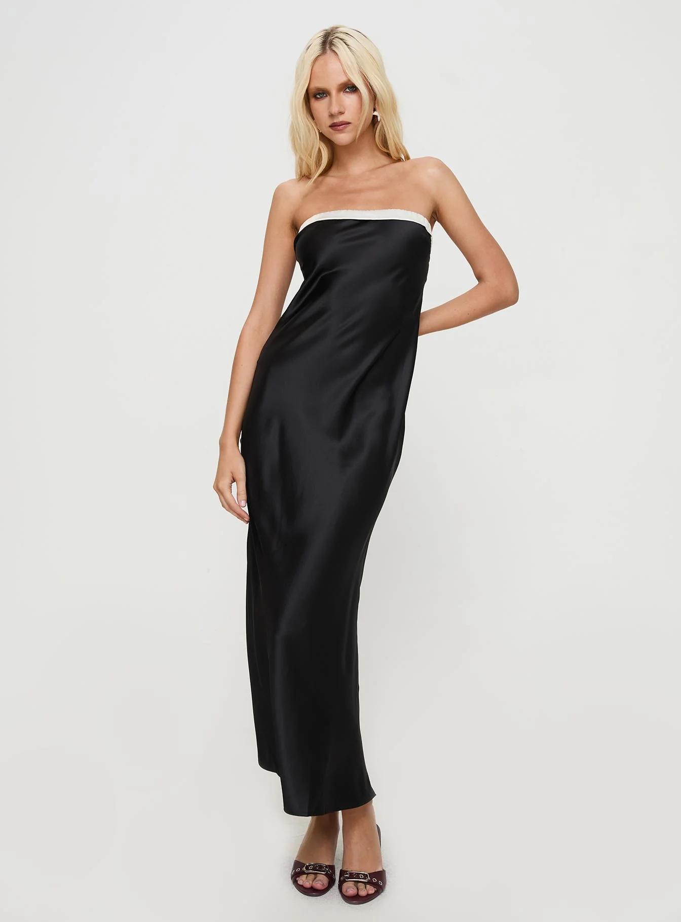 Phillipa Strapless Maxi Dress Black