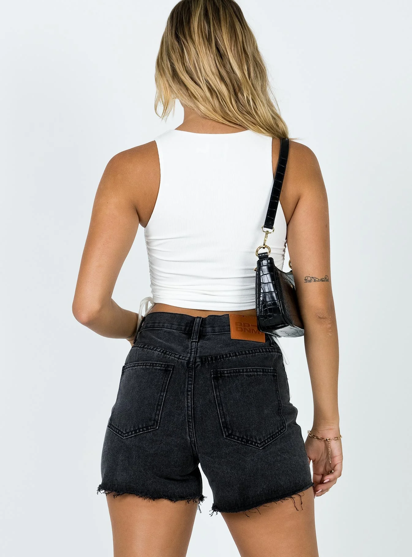 Xena Denim Shorts Black