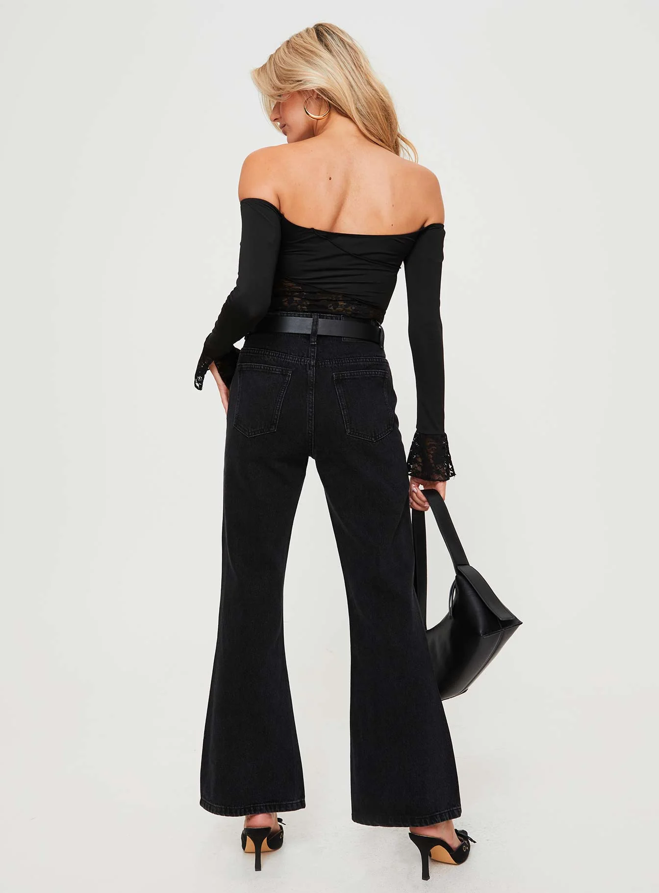 Cabarita Lounge Denim Jeans Washed Black