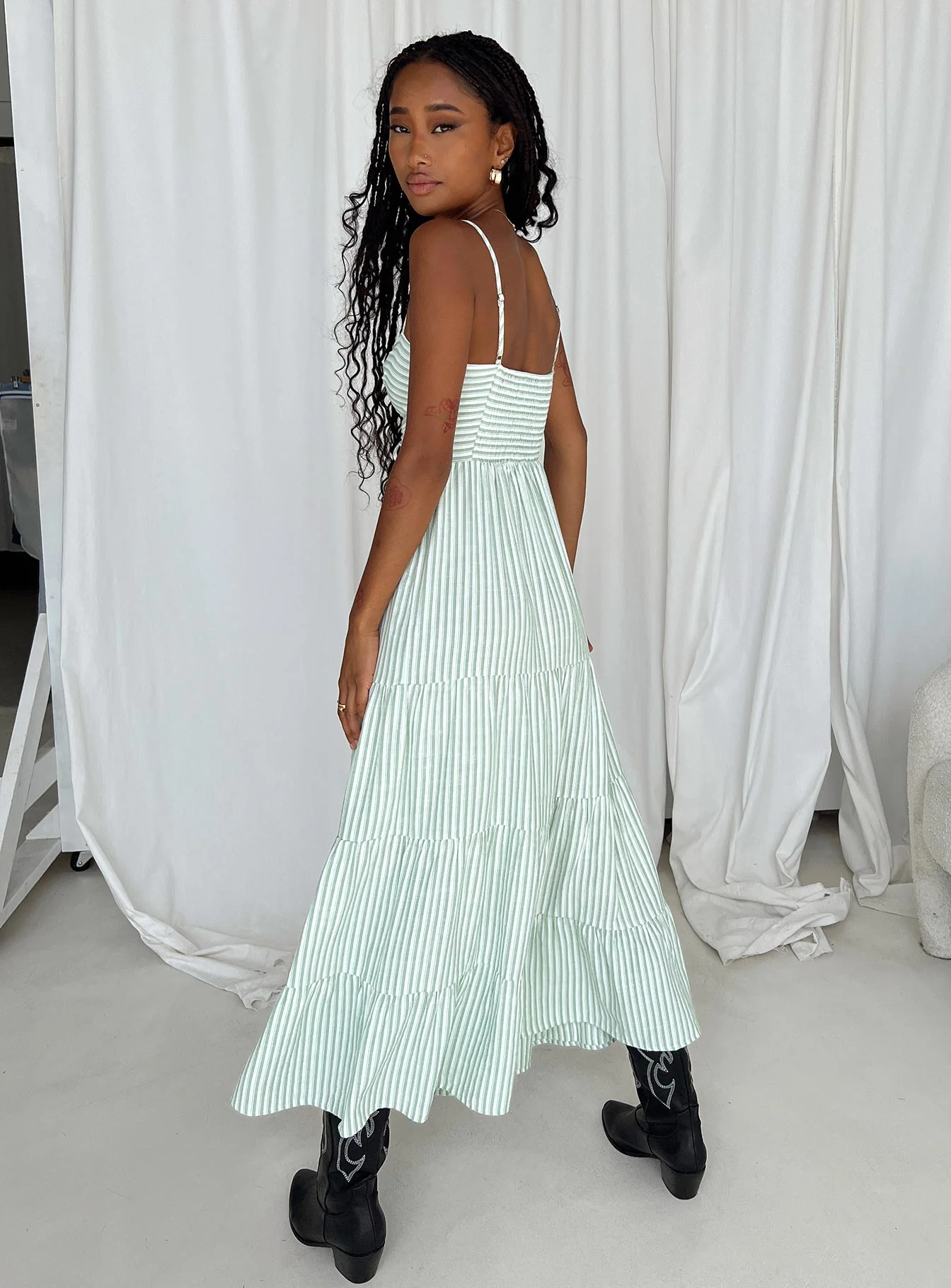 Rise Up Maxi Dress Green