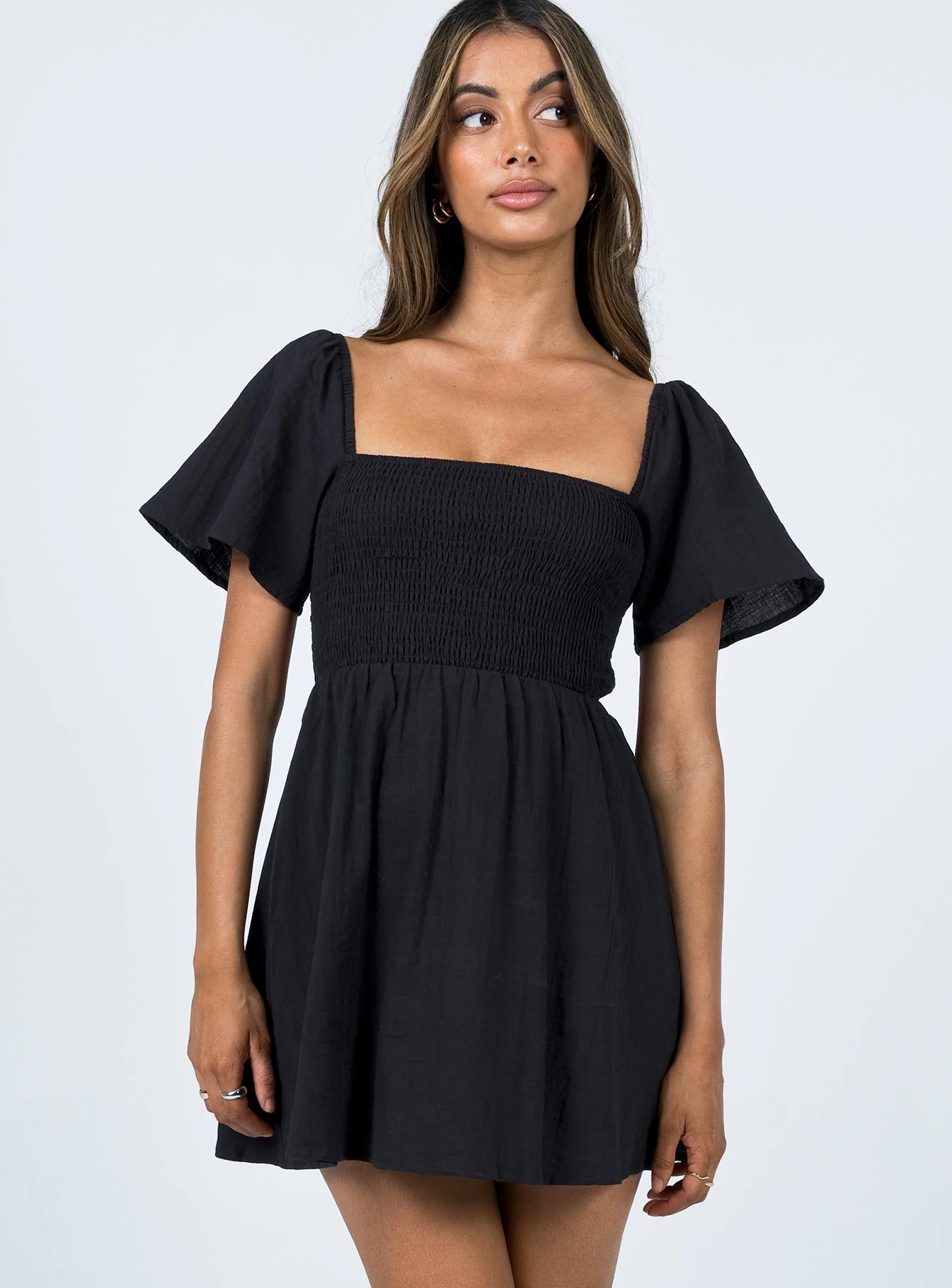 Summer Nights Mini Dress Black Petite