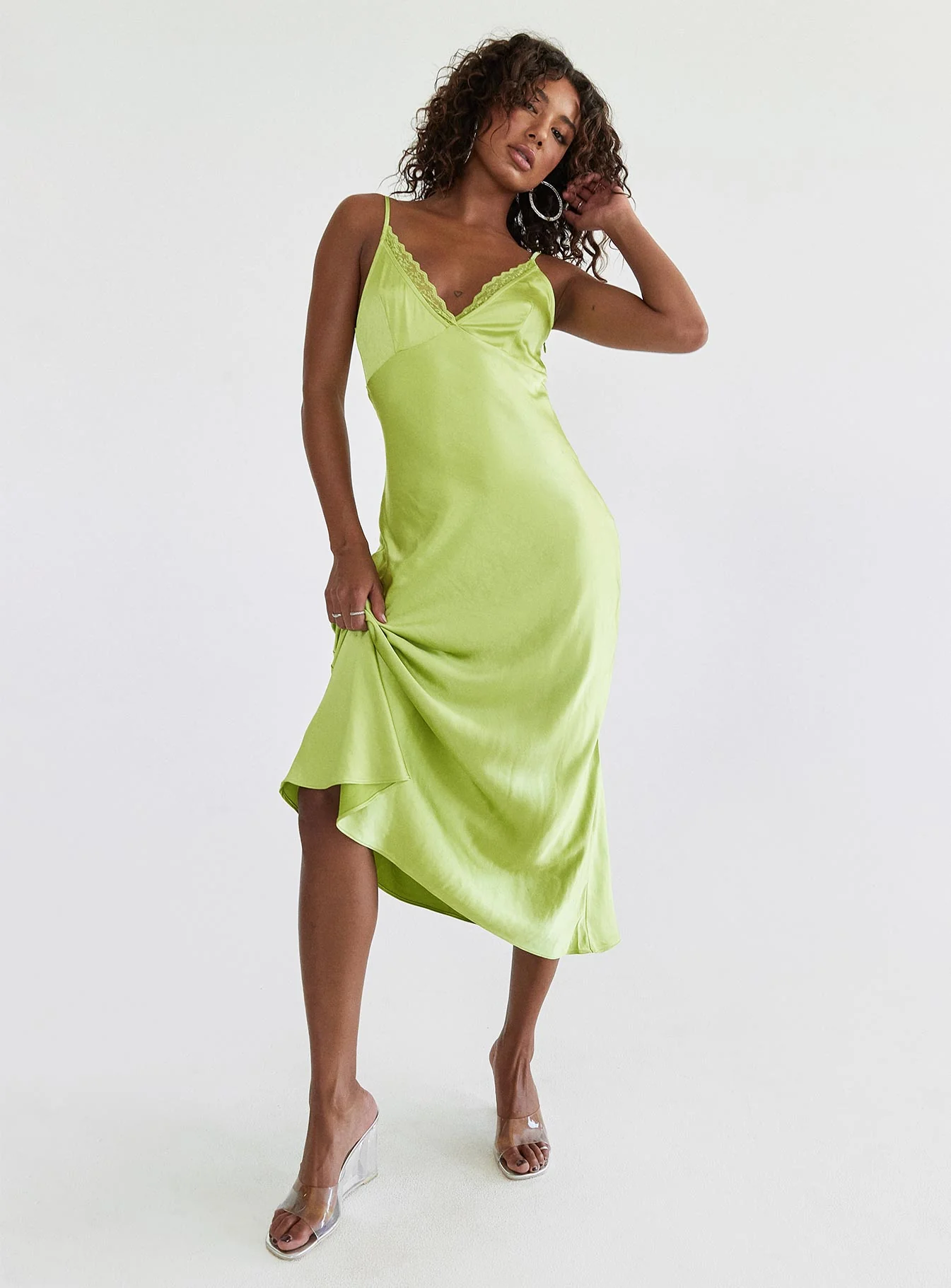 Trudence Midi Dress Green