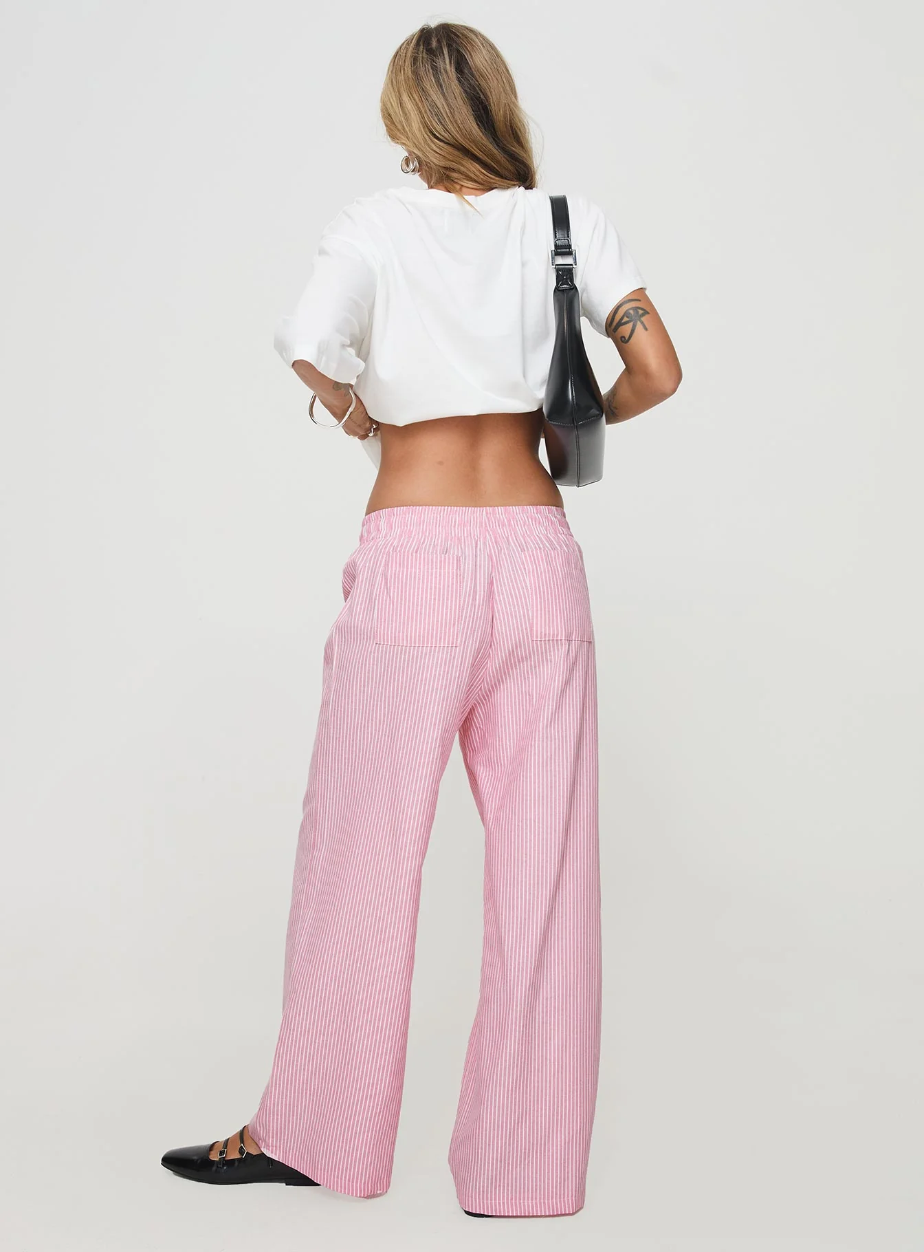 Beach House Pants Pink / White