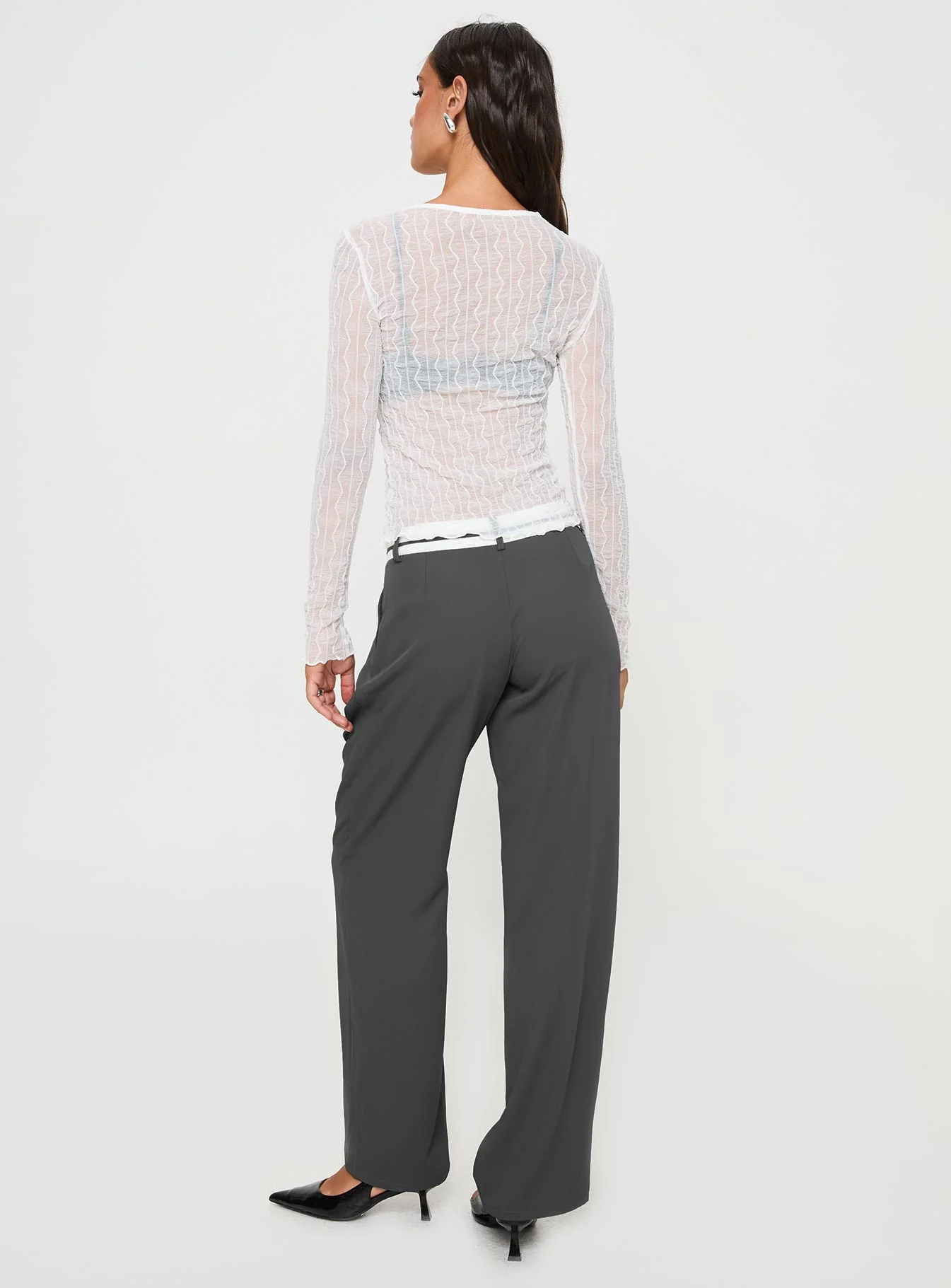 Tennent Low Waist Pants Slate