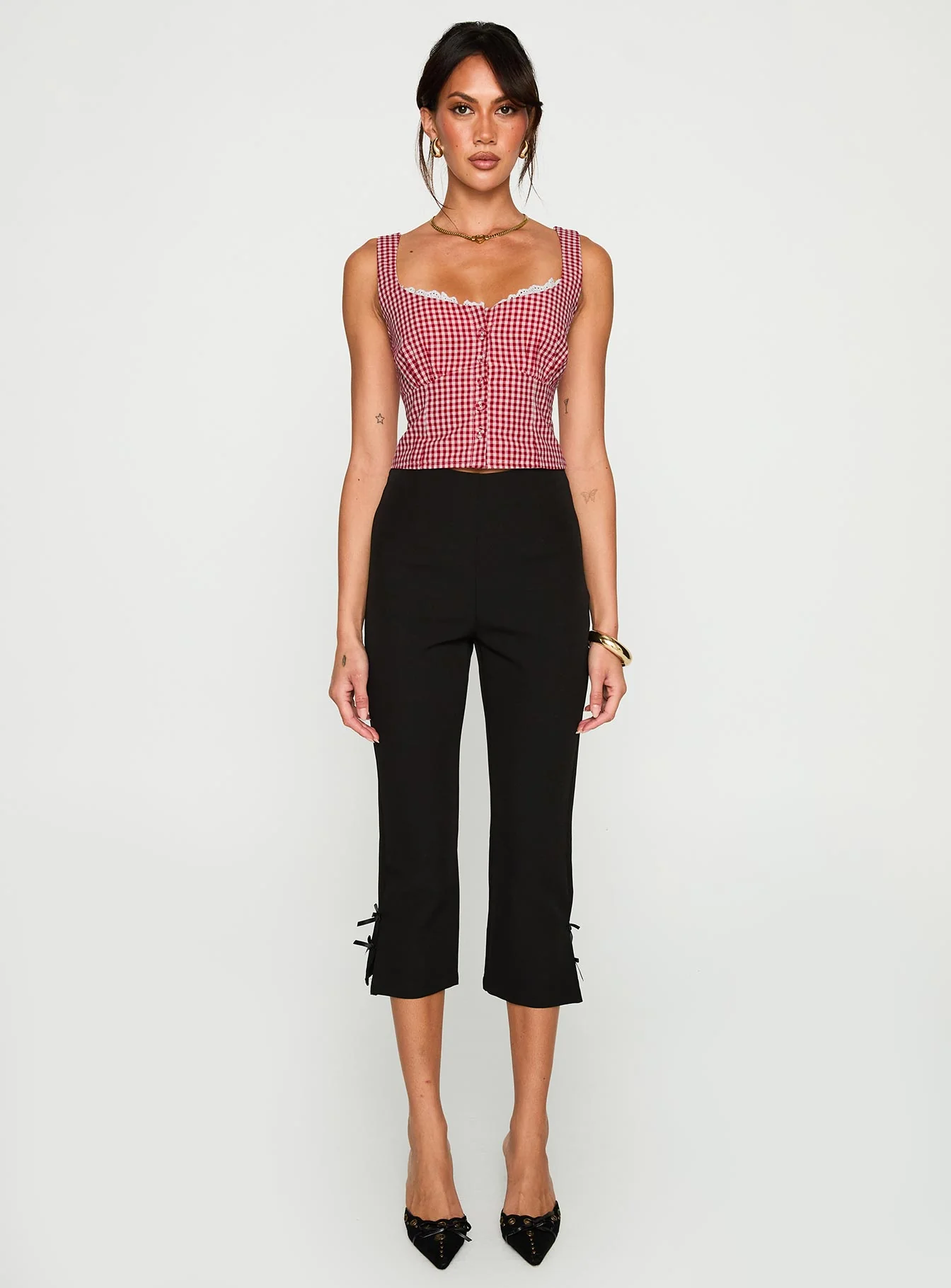 Bruncheon Top Red / White