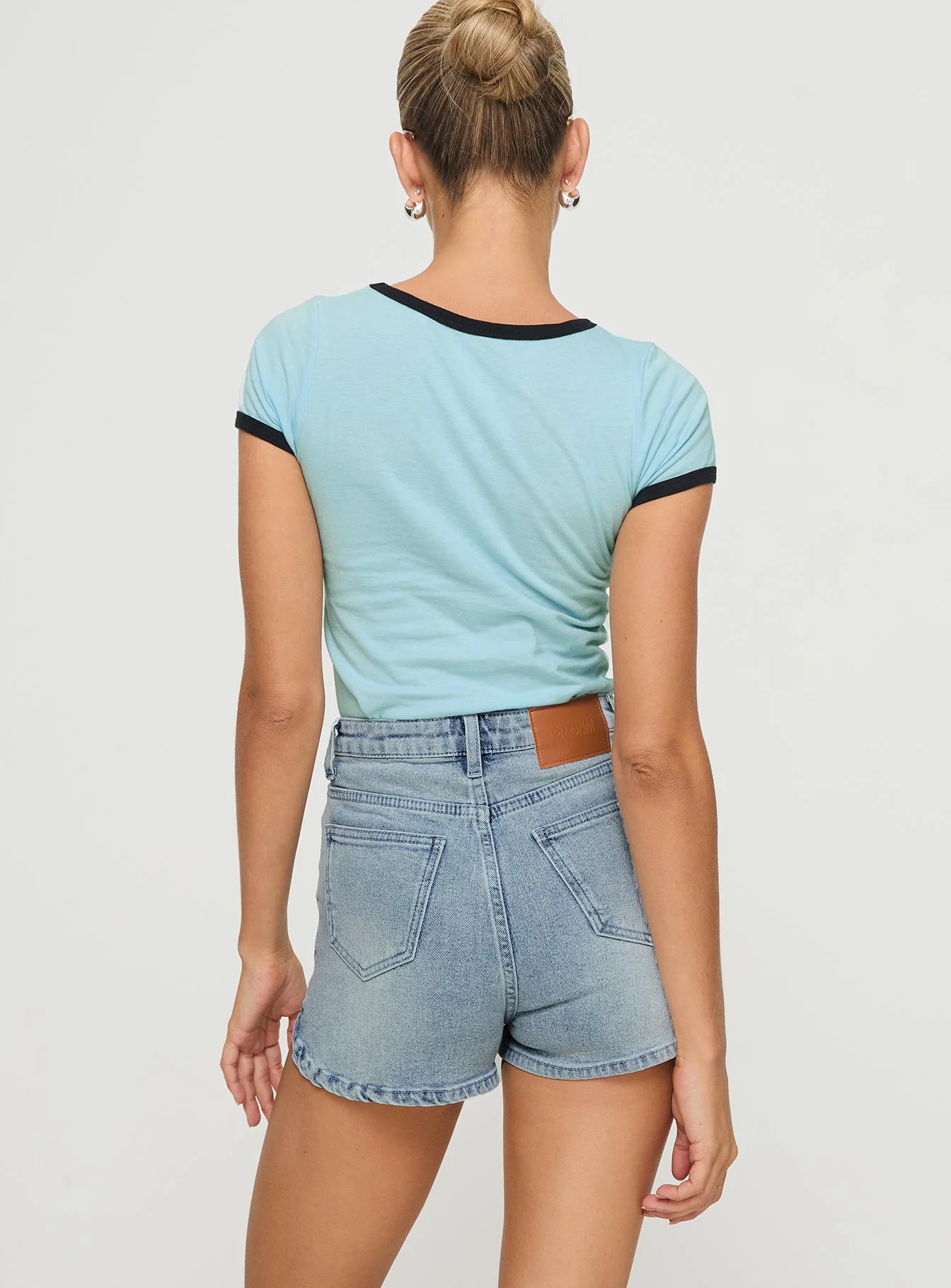 Richardsons Denim Shorts Light Blue Wash