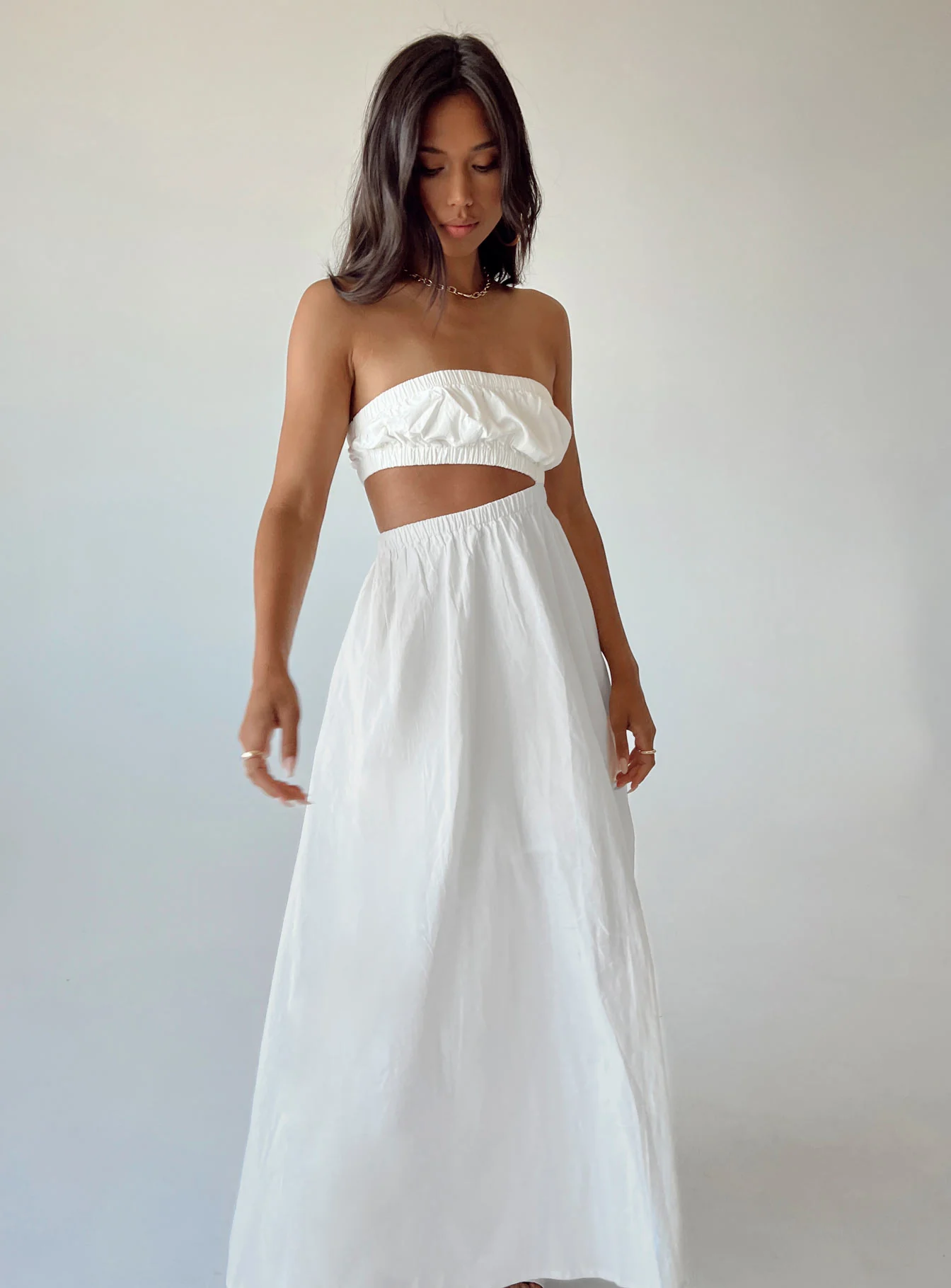 Raquel Midi Dress White