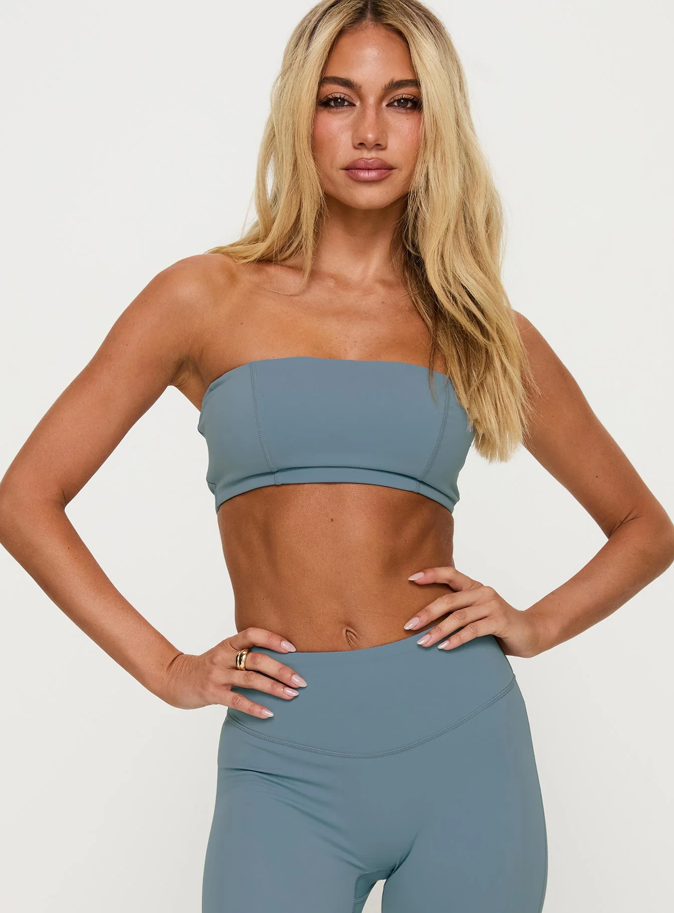End Goal Active Bandeau Top Blue
