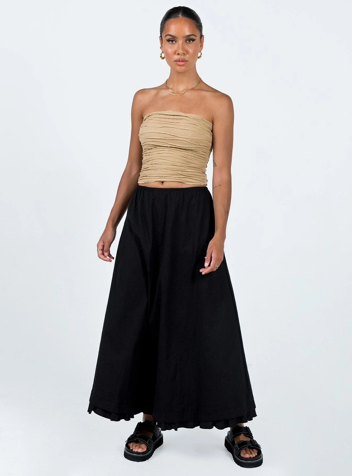 Empress Of Love Maxi Skirt Black