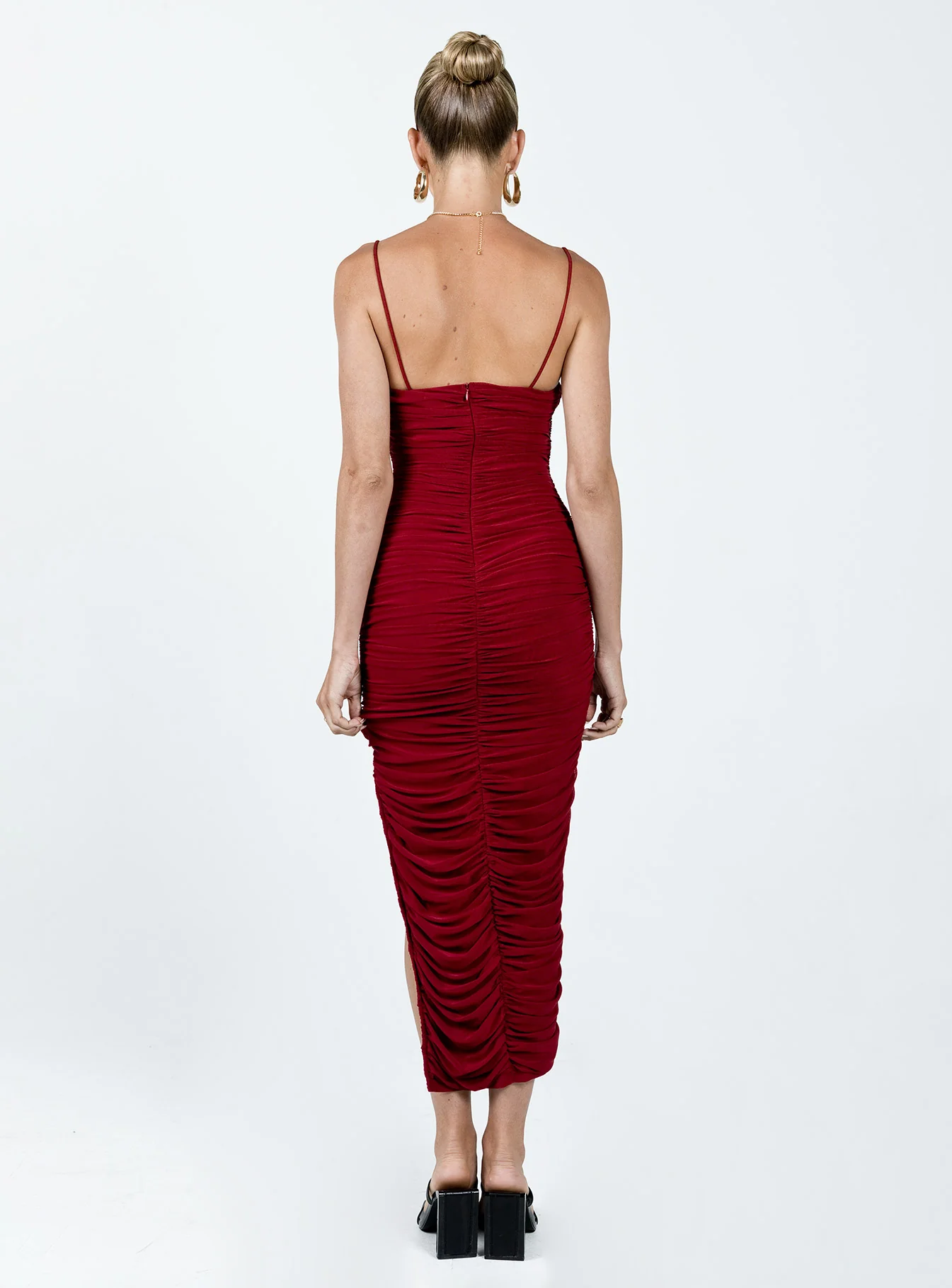 Tara Midi Dress Wine