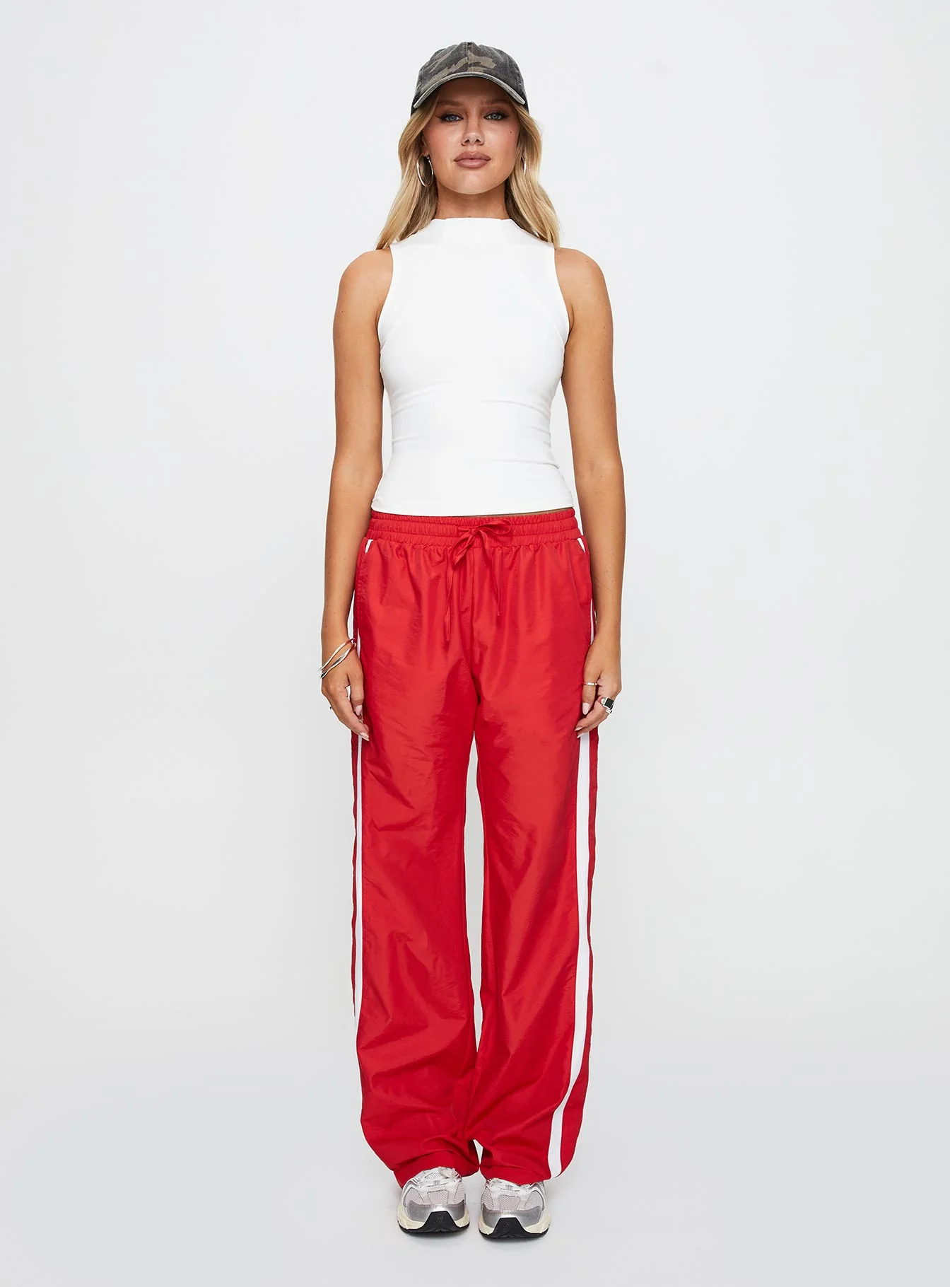 Healing Energy Funnel Neck Top White