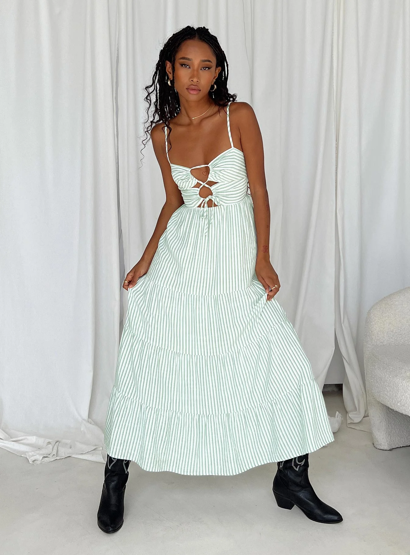 Rise Up Maxi Dress Green