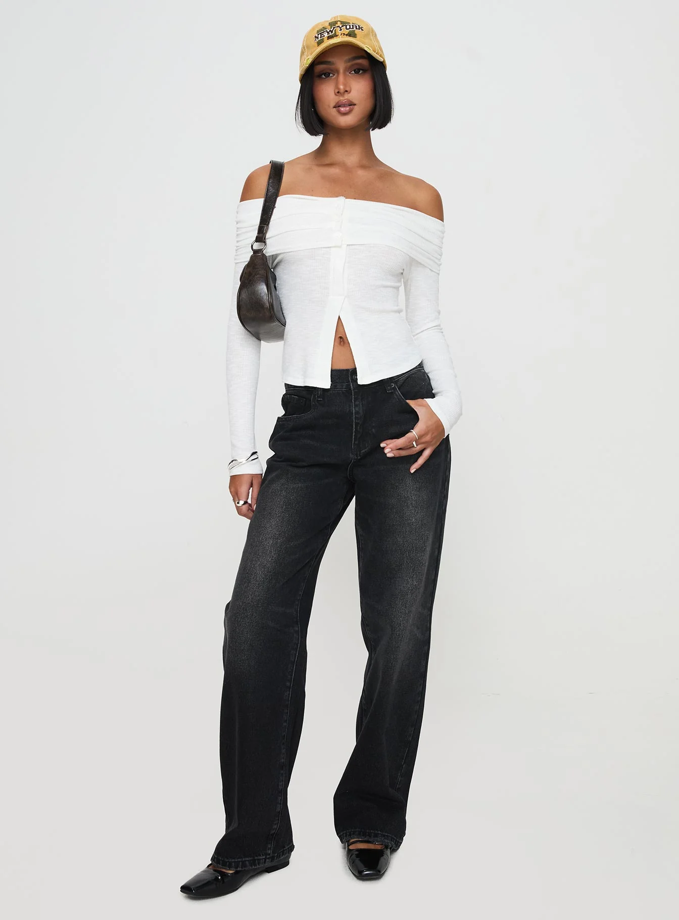Victorea Off Shoulder Top White