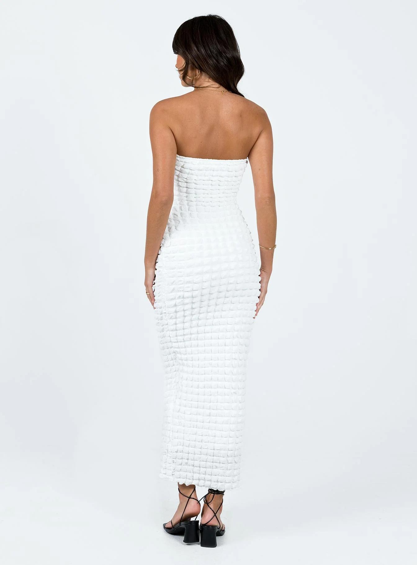 Kendrick Strapless Maxi Dress White