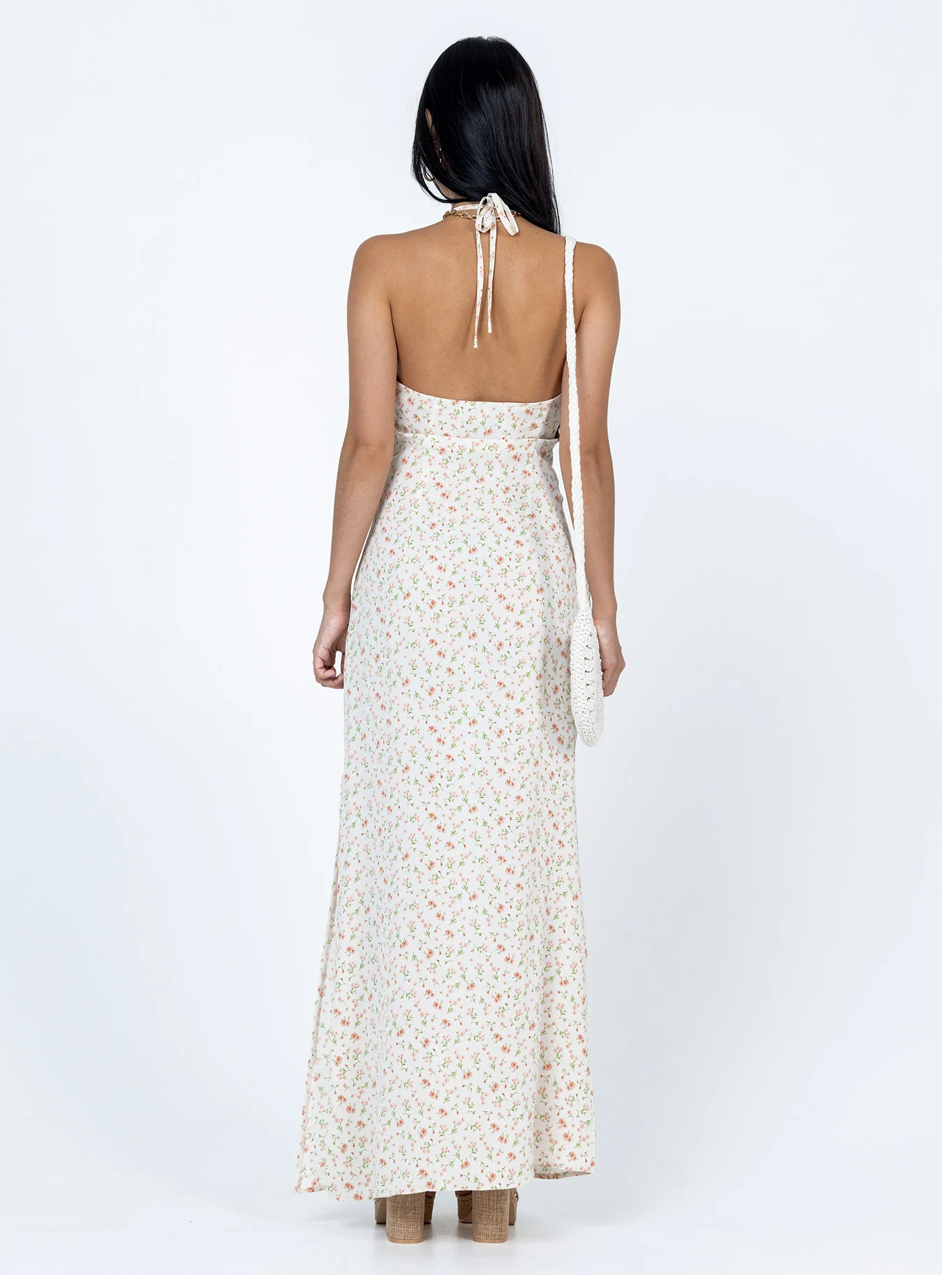 Delilah Maxi Dress White Multi