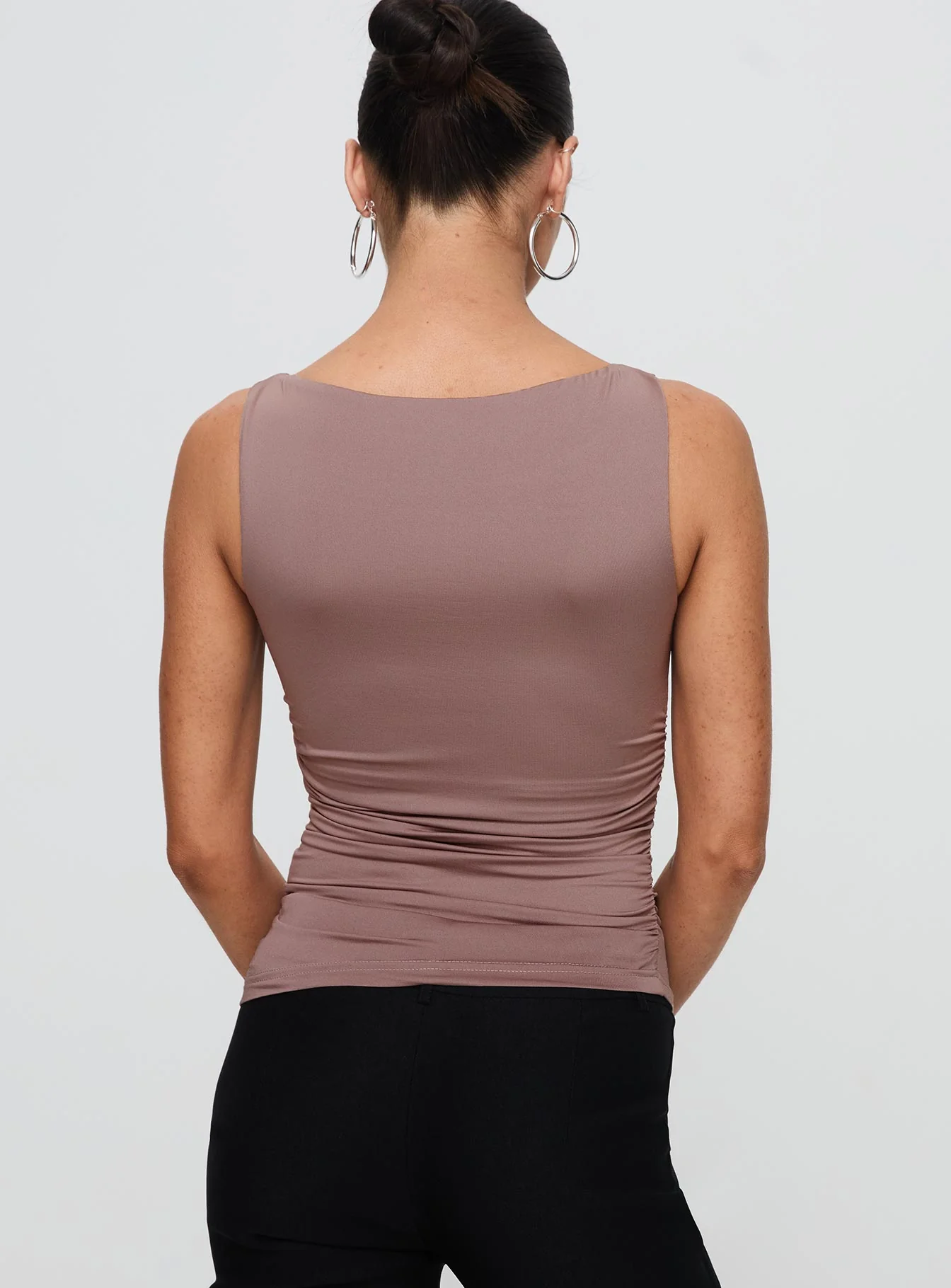 Kind To Another Ruched Top Mauve