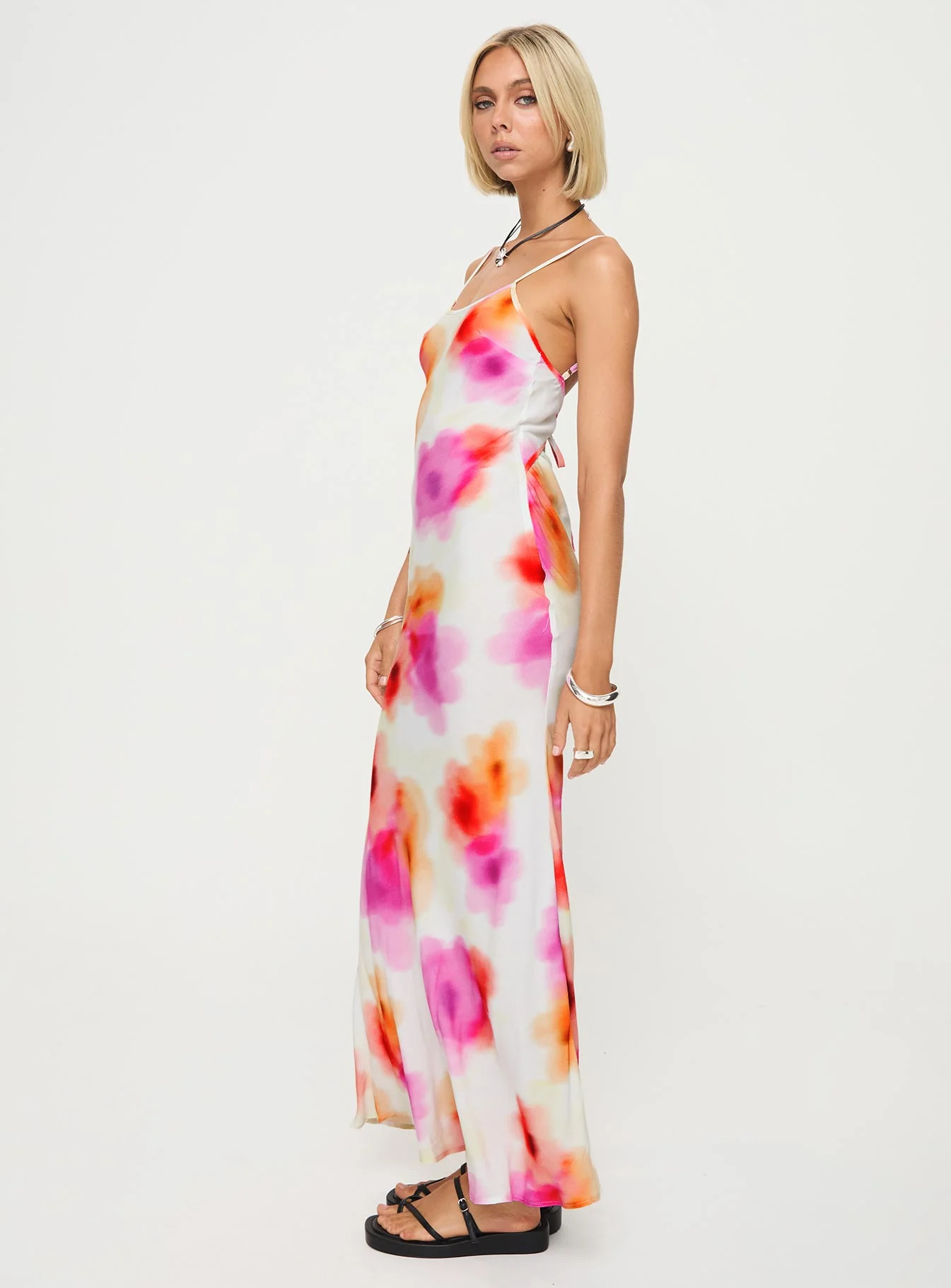 Luncheon Maxi Dress Pink Multi