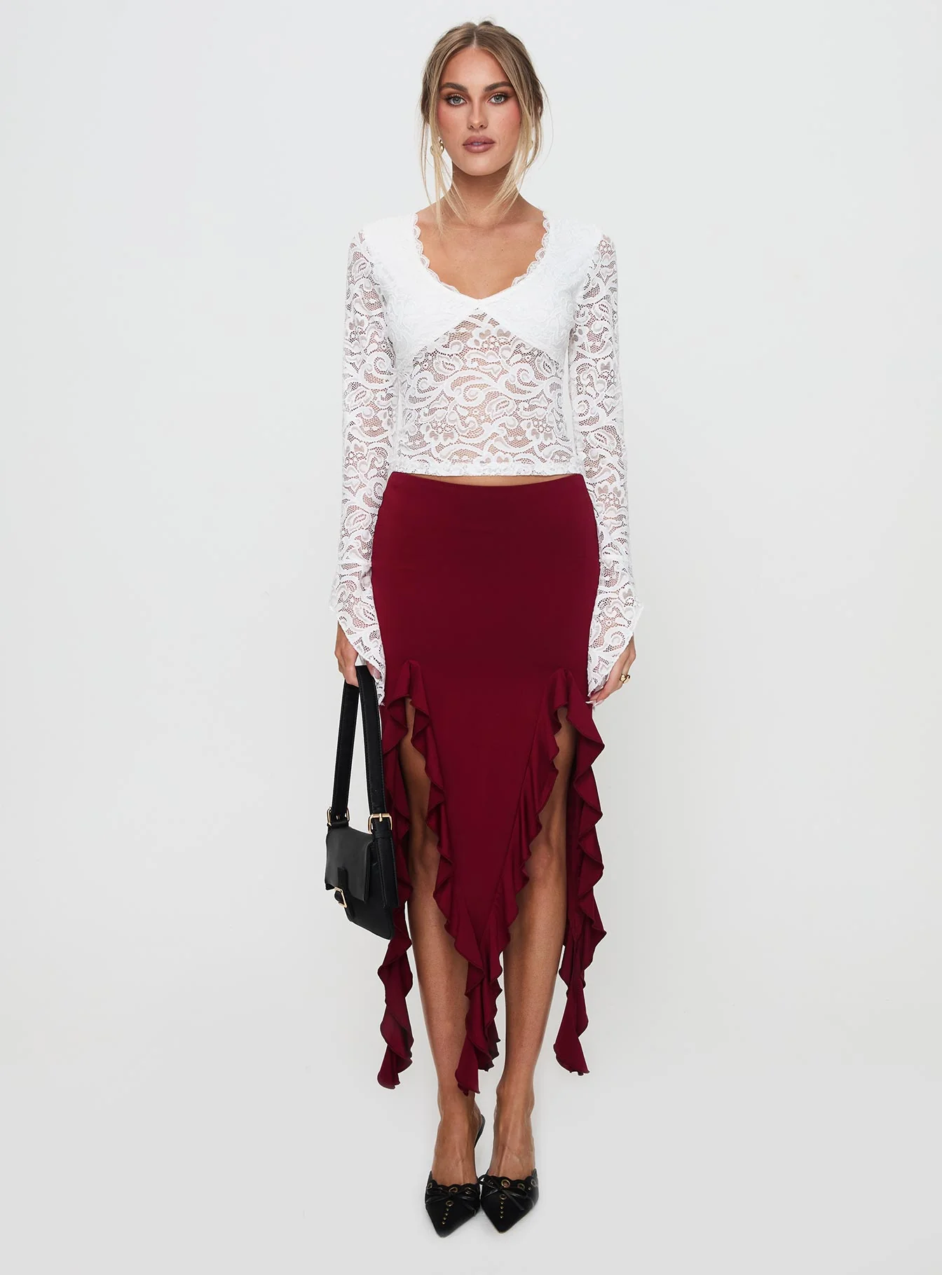 Honeymoon Lace Top White