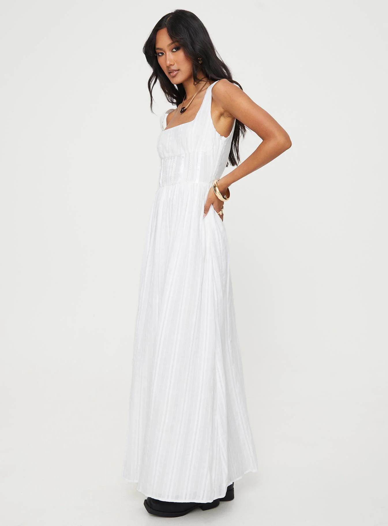 Lorinda Maxi Dress White