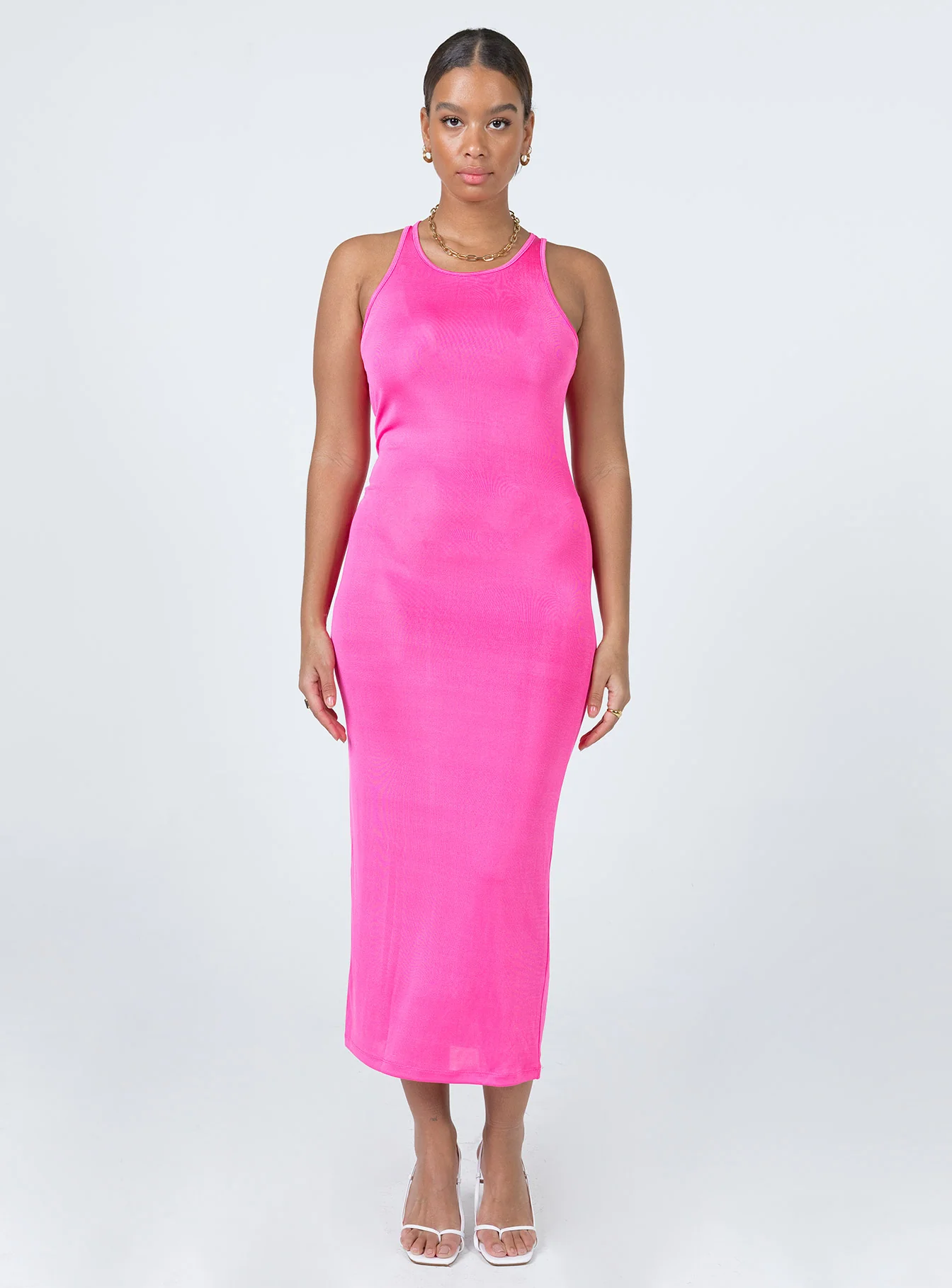 Everlast Midi Dress Hot Pink