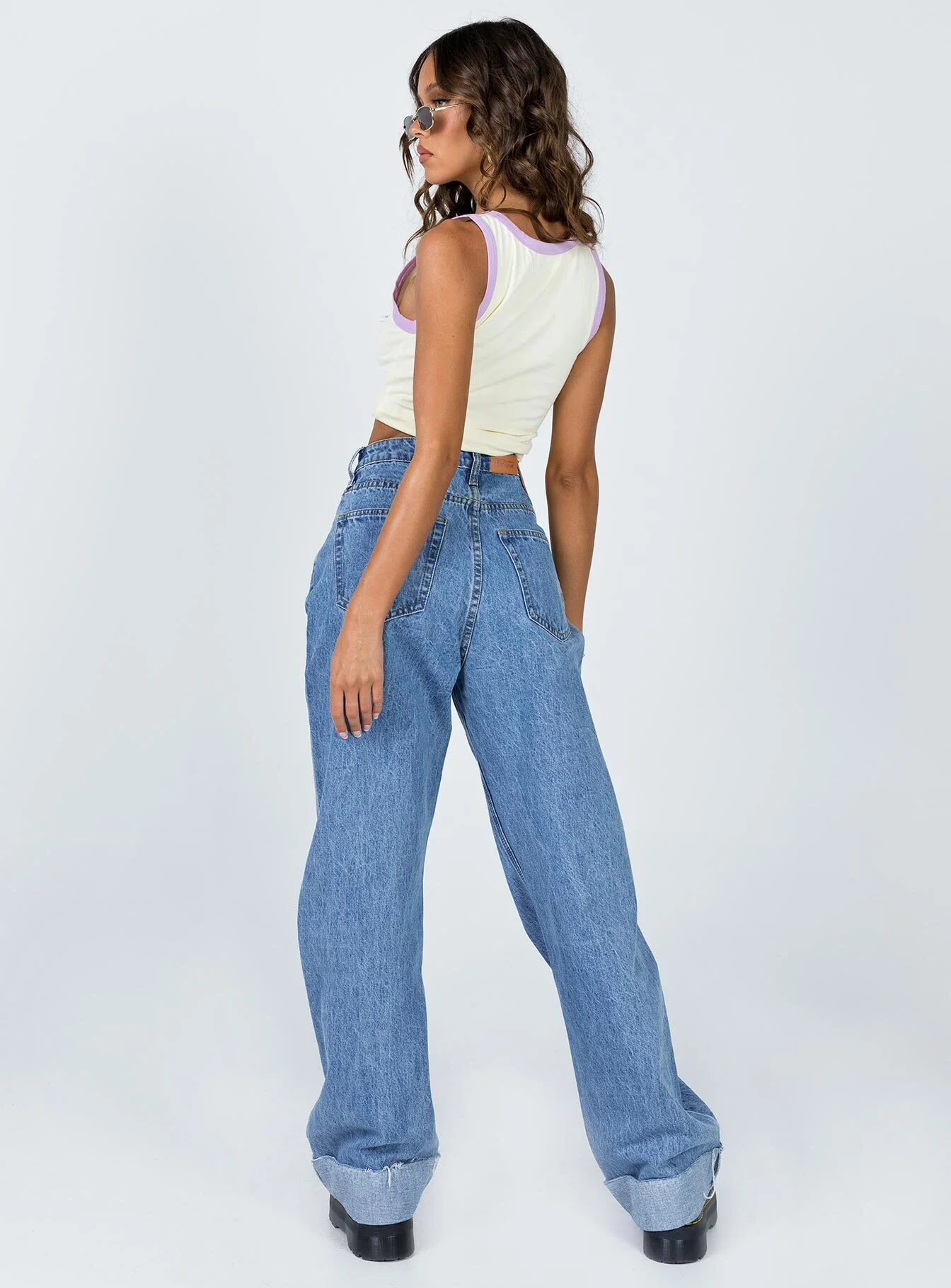 Ollie Straight Leg Jean Mid Wash Denim