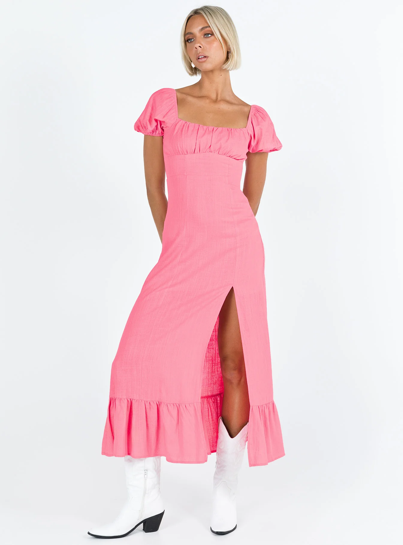 Zella Midi Dress Pink