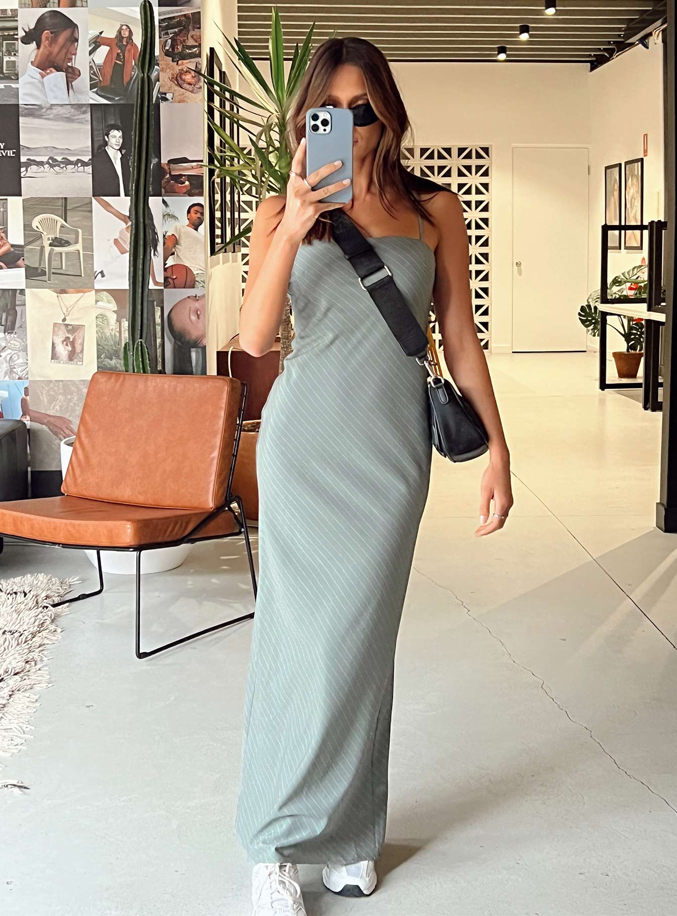 Lania Midi Dress Grey