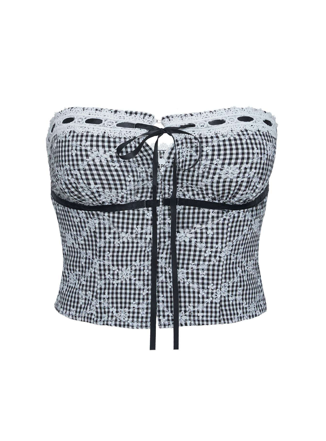 Dill Strapless Top Black