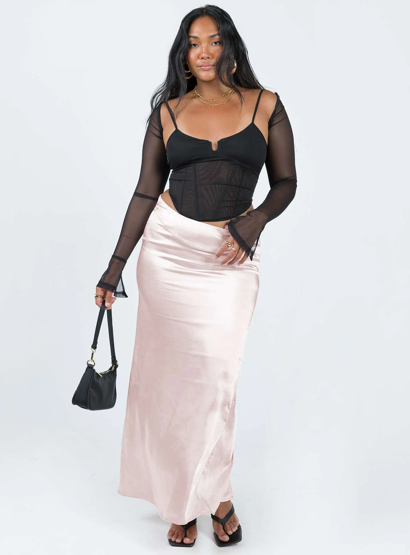Promenade Maxi Skirt Pink