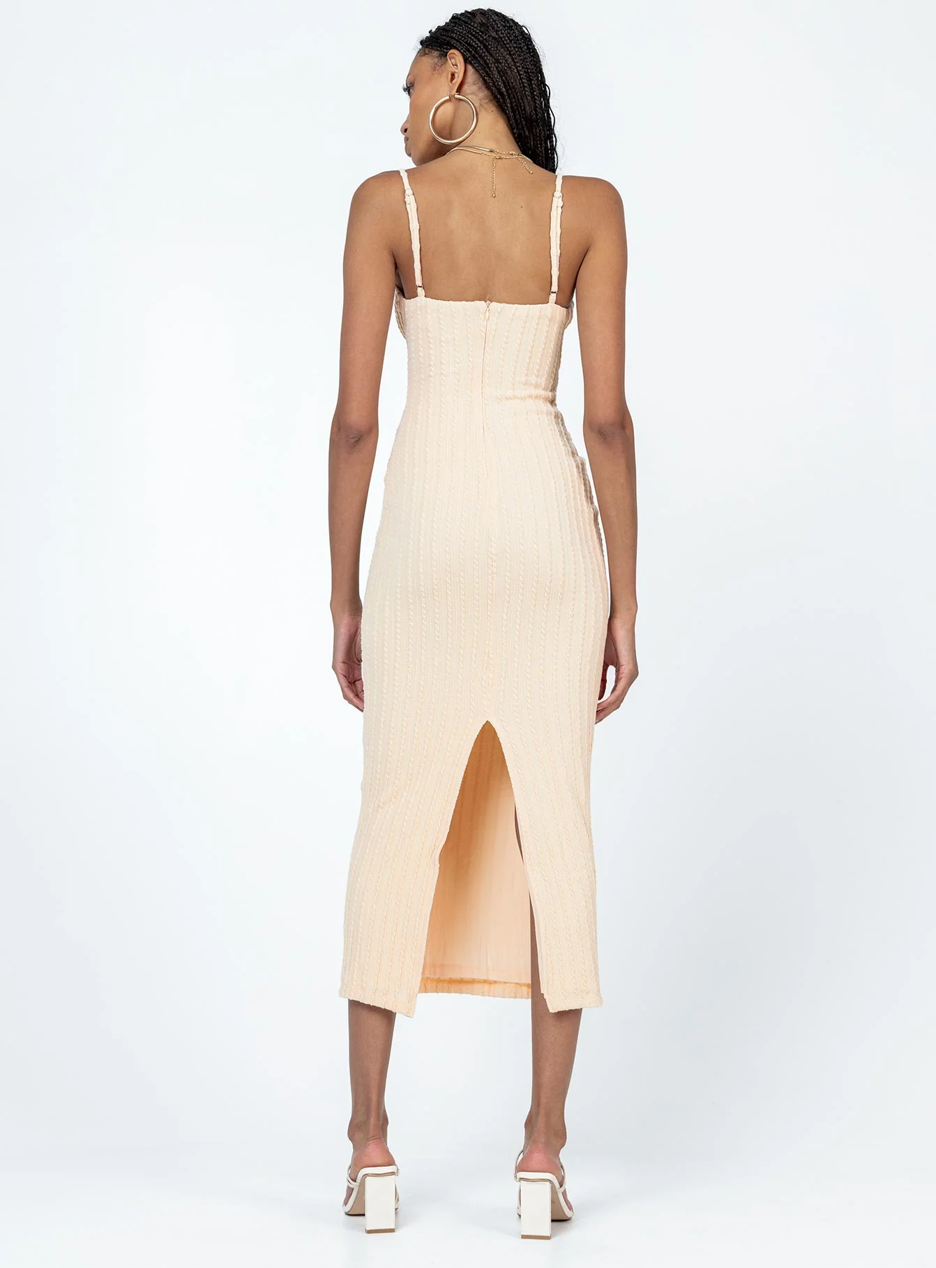 Maila Midi Dress Beige