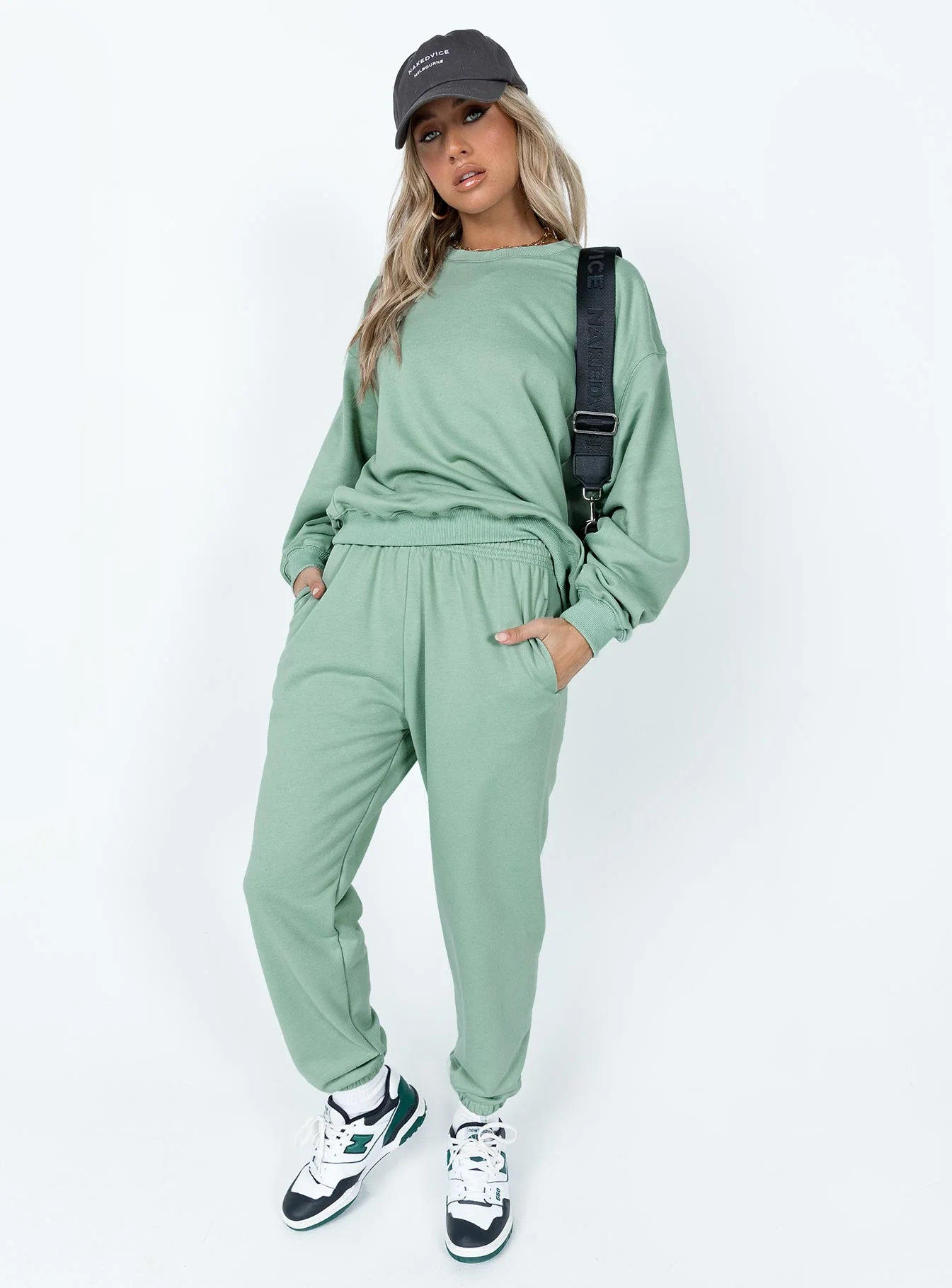 Club Basic Trackpants Sage