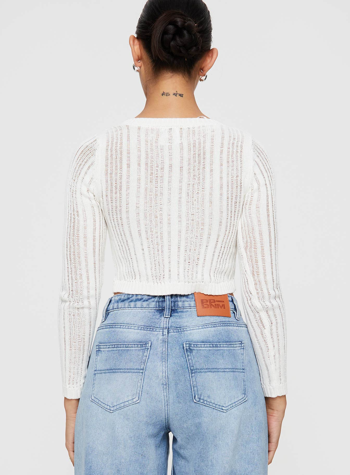 Primie Long Sleeve Top White