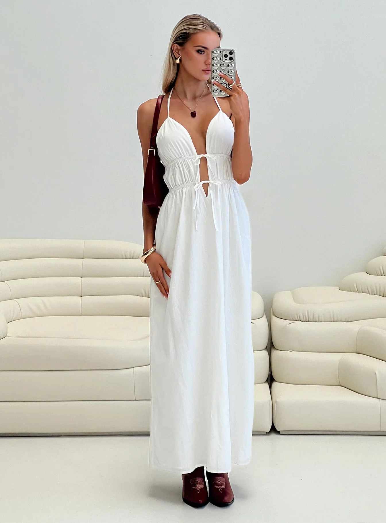 Dalston Maxi Dress White