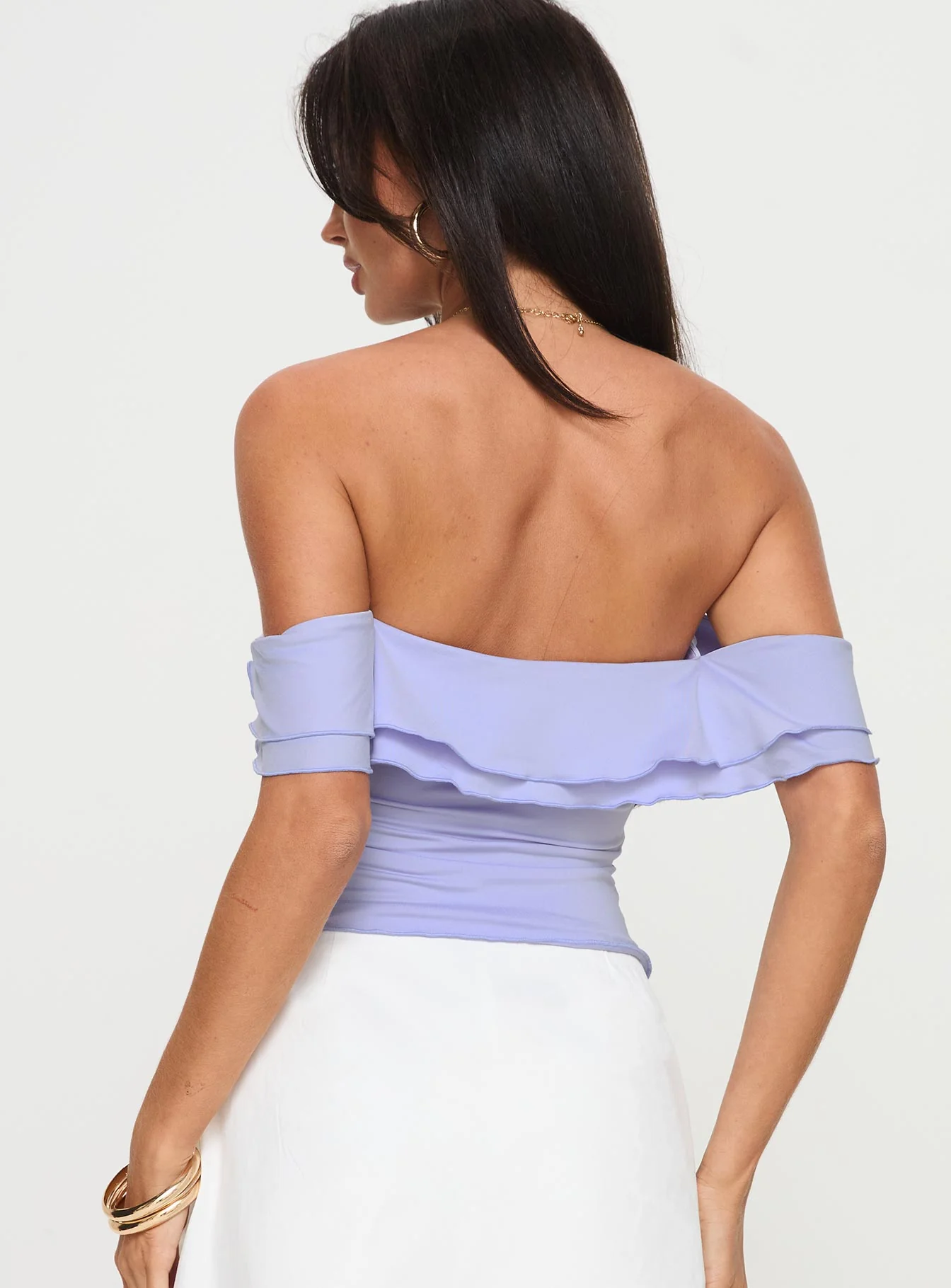 Flutter & Frills Top Lilac