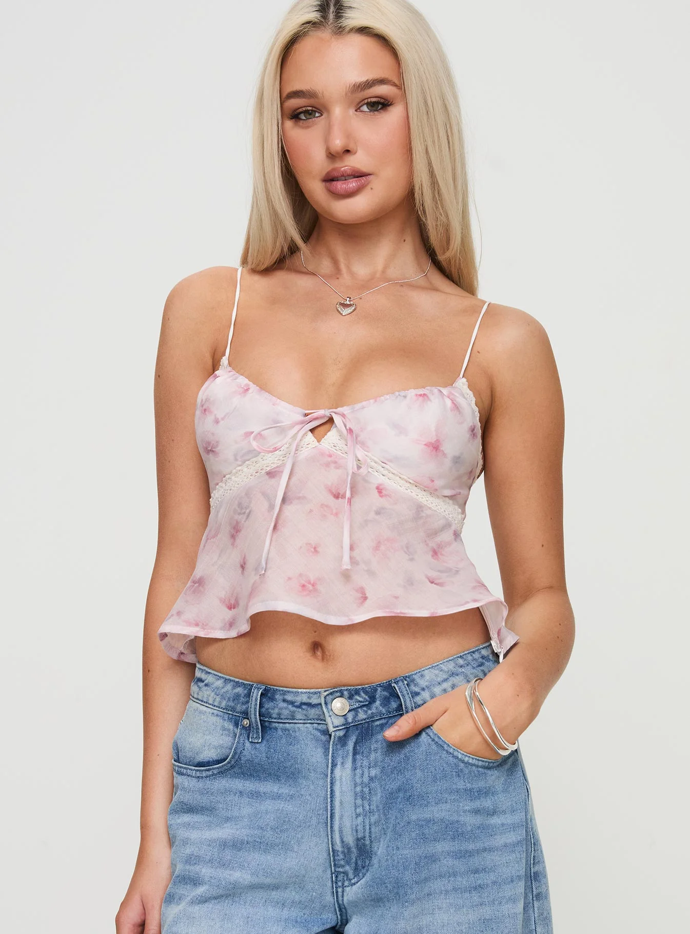 Karta Top White / Pink