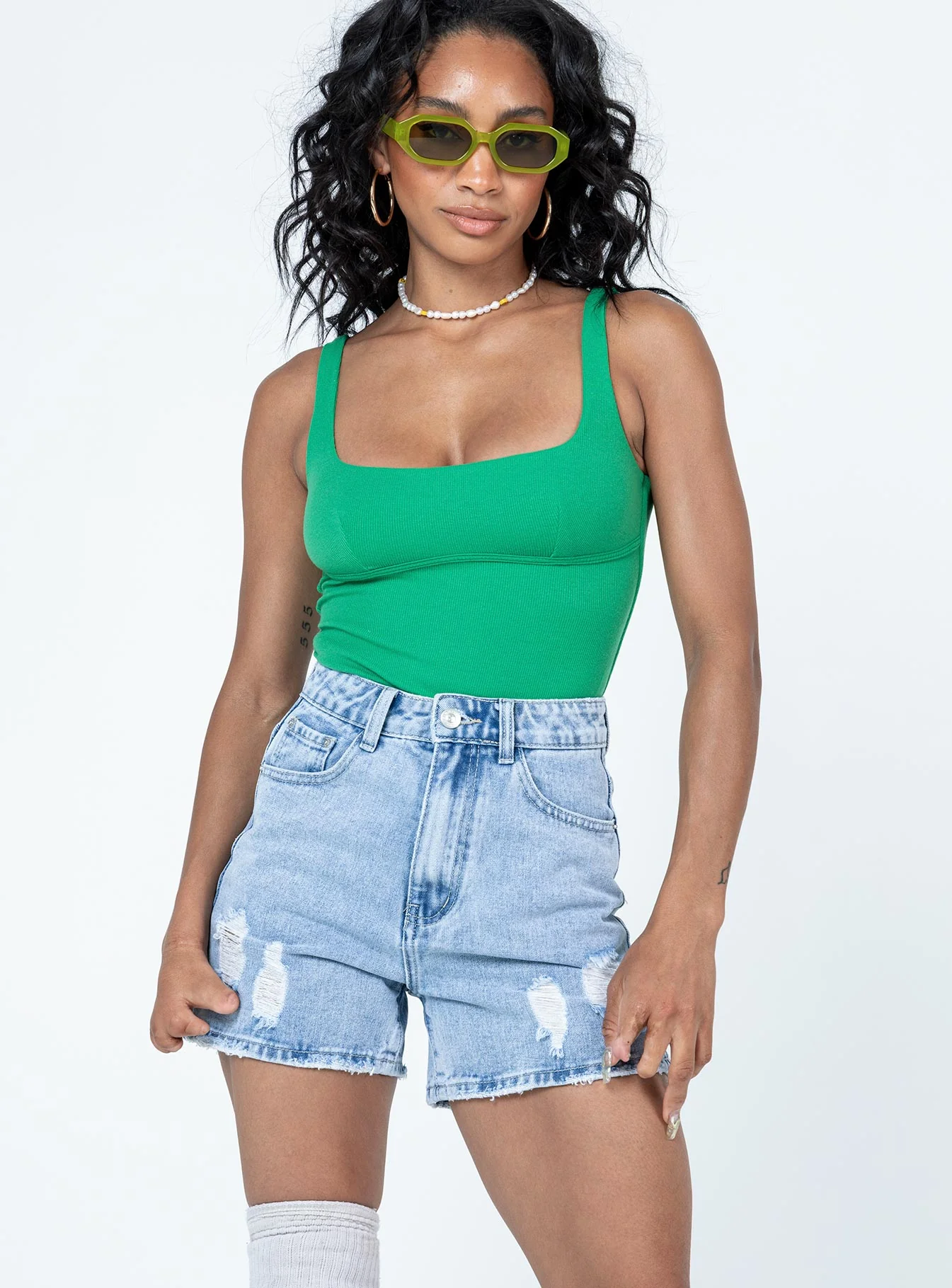 Mikasa Denim Shorts Denim