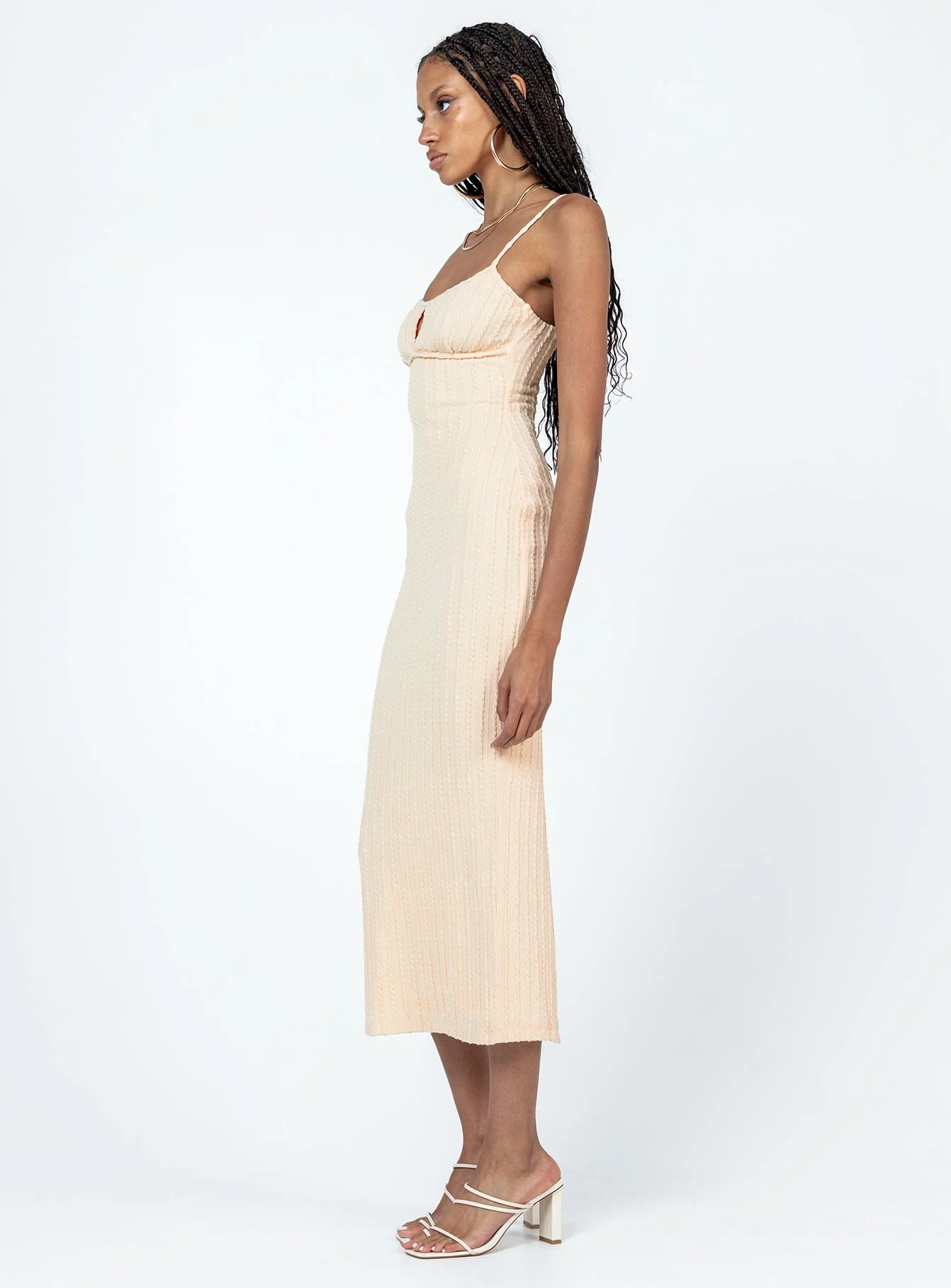 Maila Midi Dress Beige