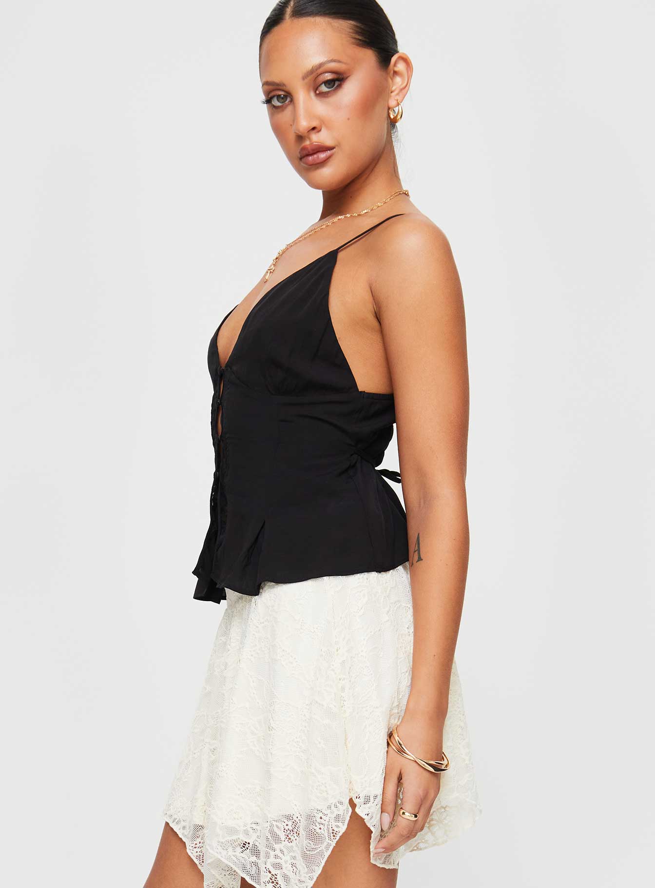 Signs Lace Top Black