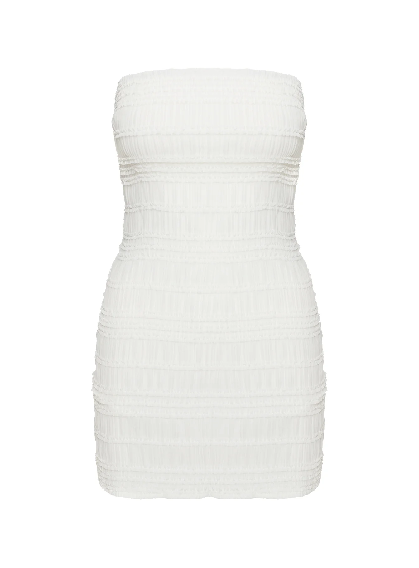Edisun Strapless Mini Dress White