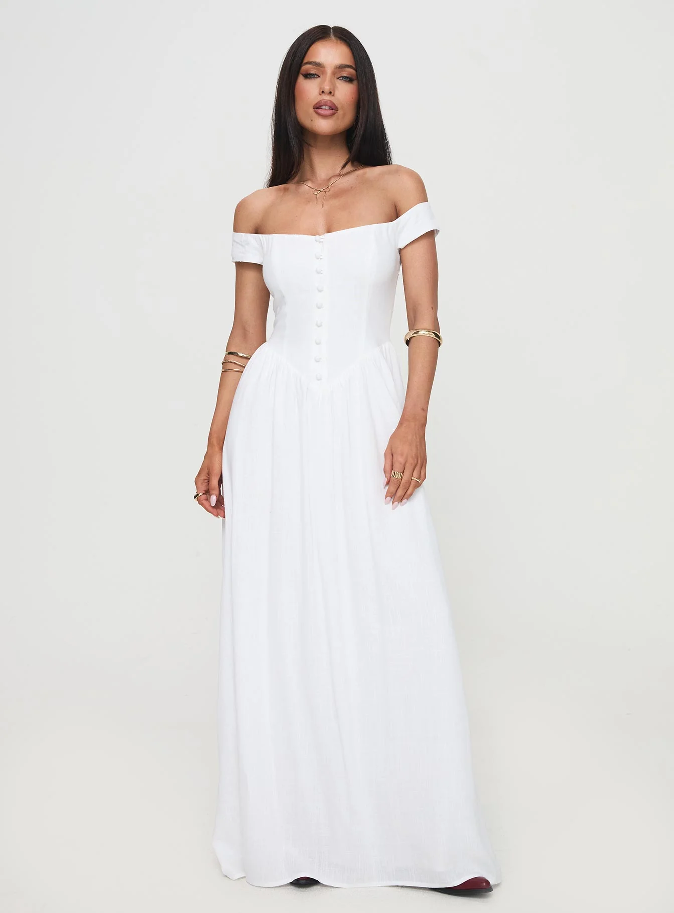 Romantic Maxi Dress White