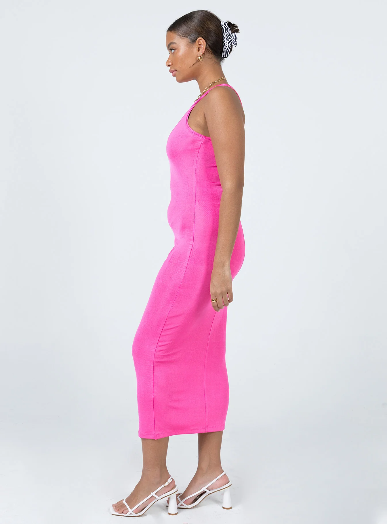 Everlast Midi Dress Hot Pink