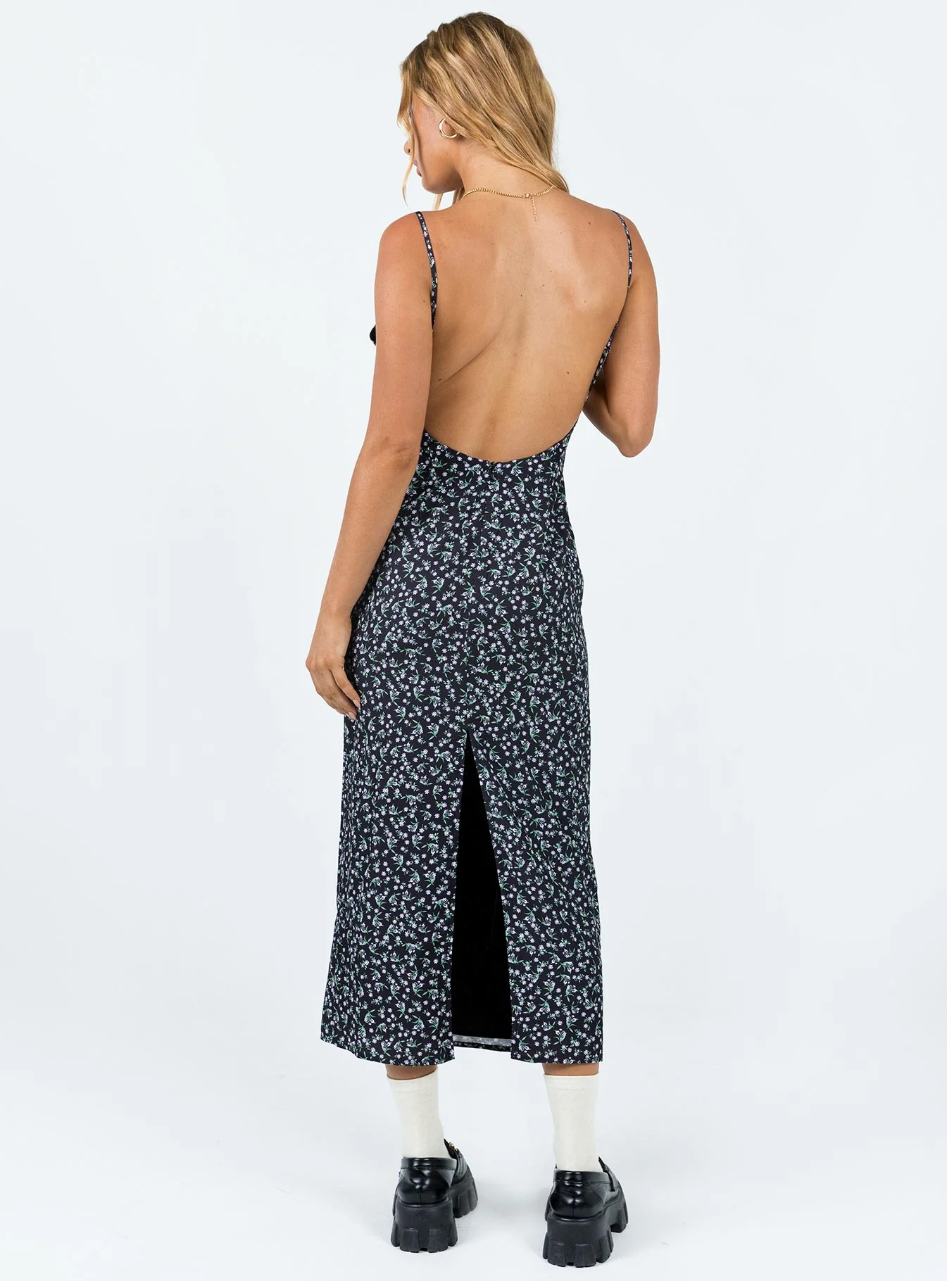 Arkana Maxi Dress Black Floral