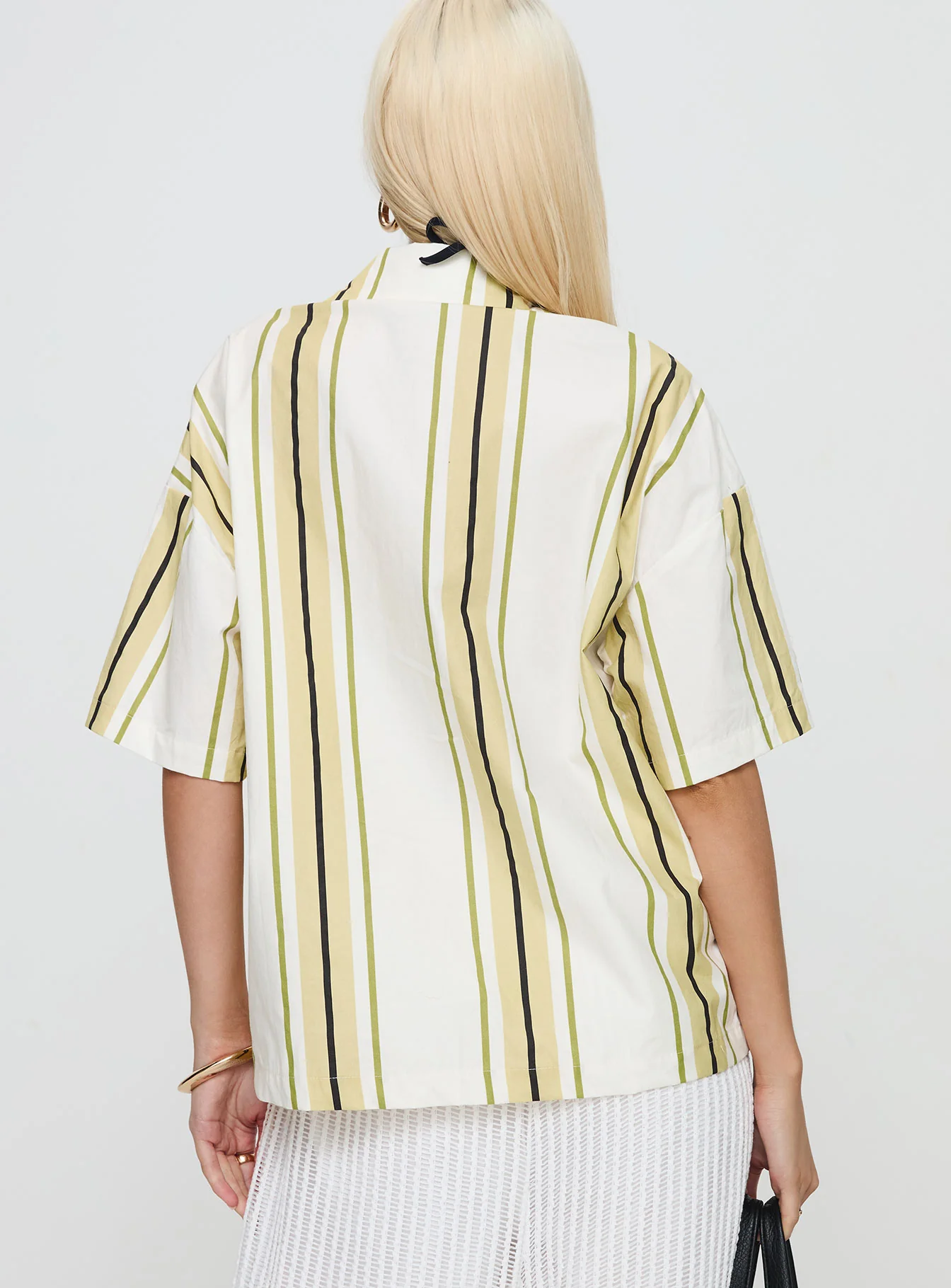 Karyn Top White / Yellow Stripe