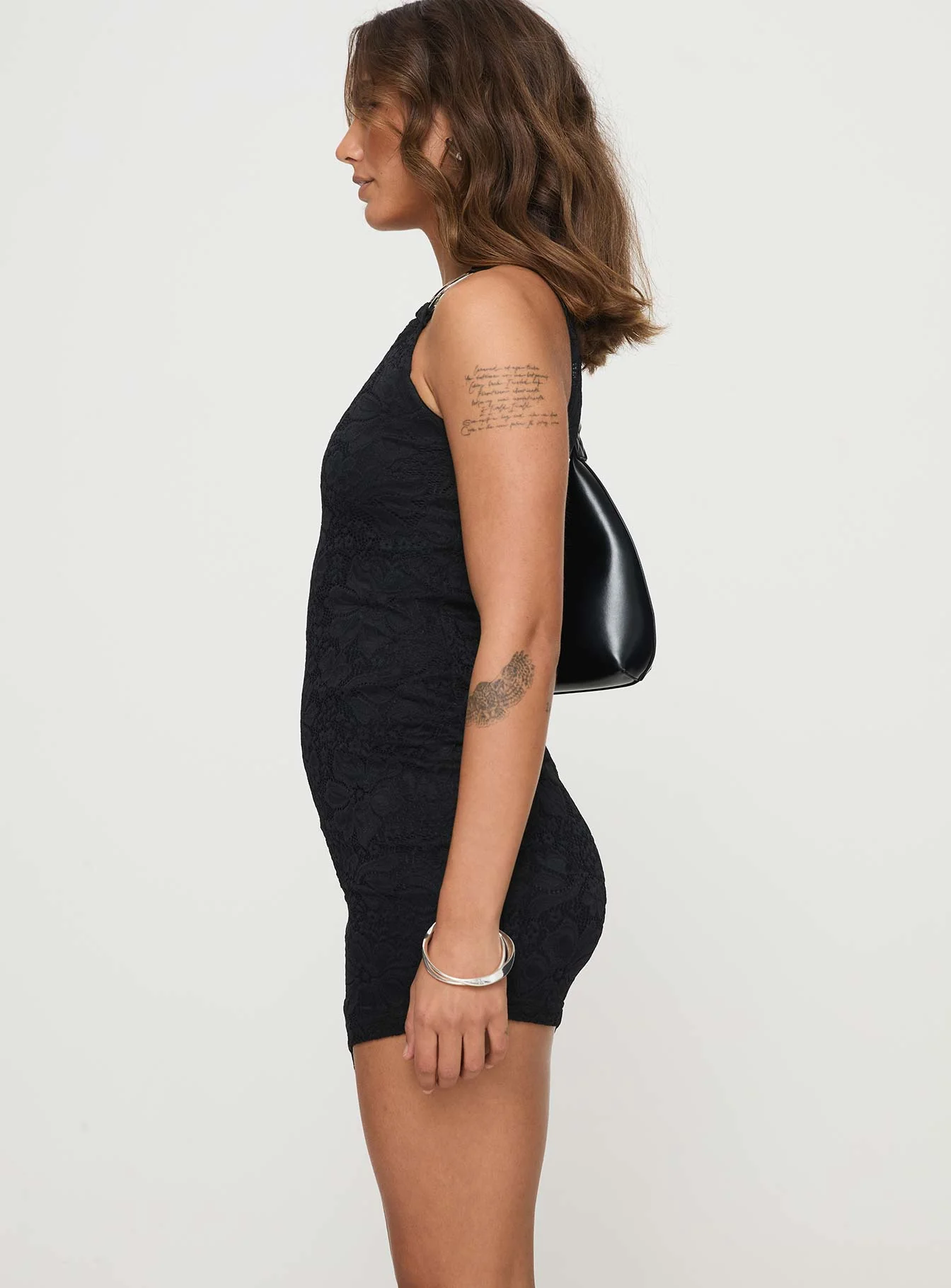 Toomba Lace Mini Dress Black