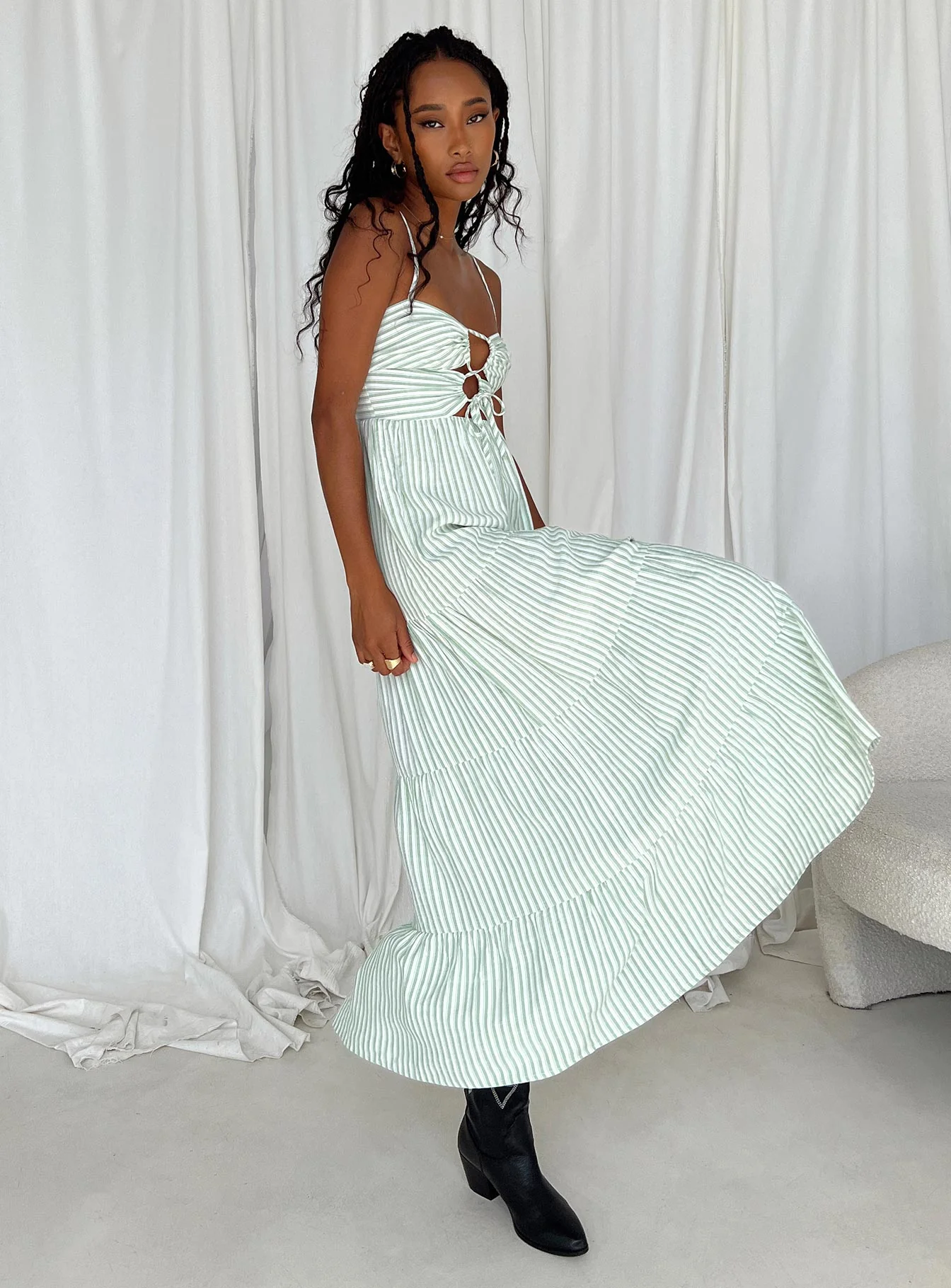 Rise Up Maxi Dress Green