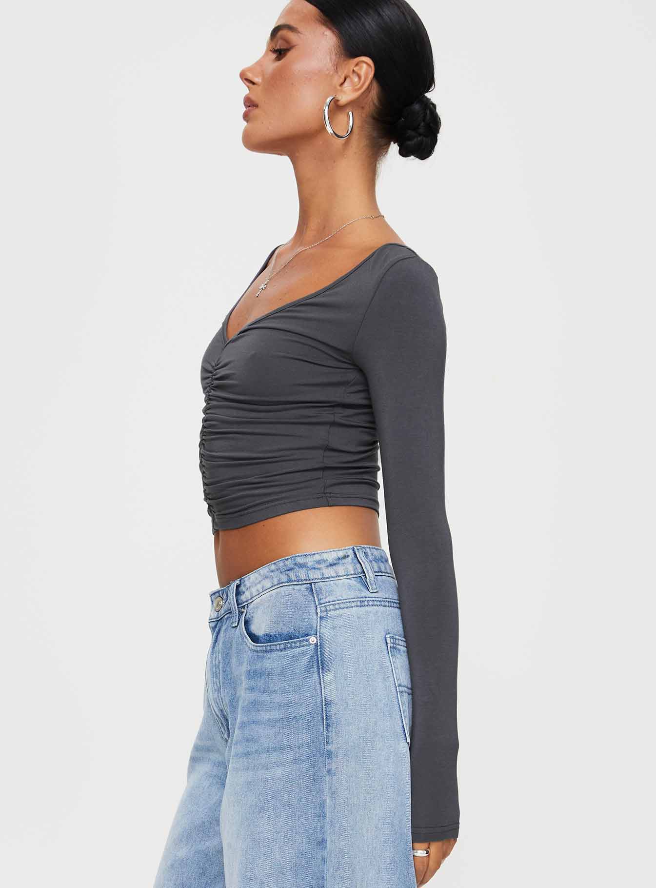 Moylan Long Sleeve Top Grey