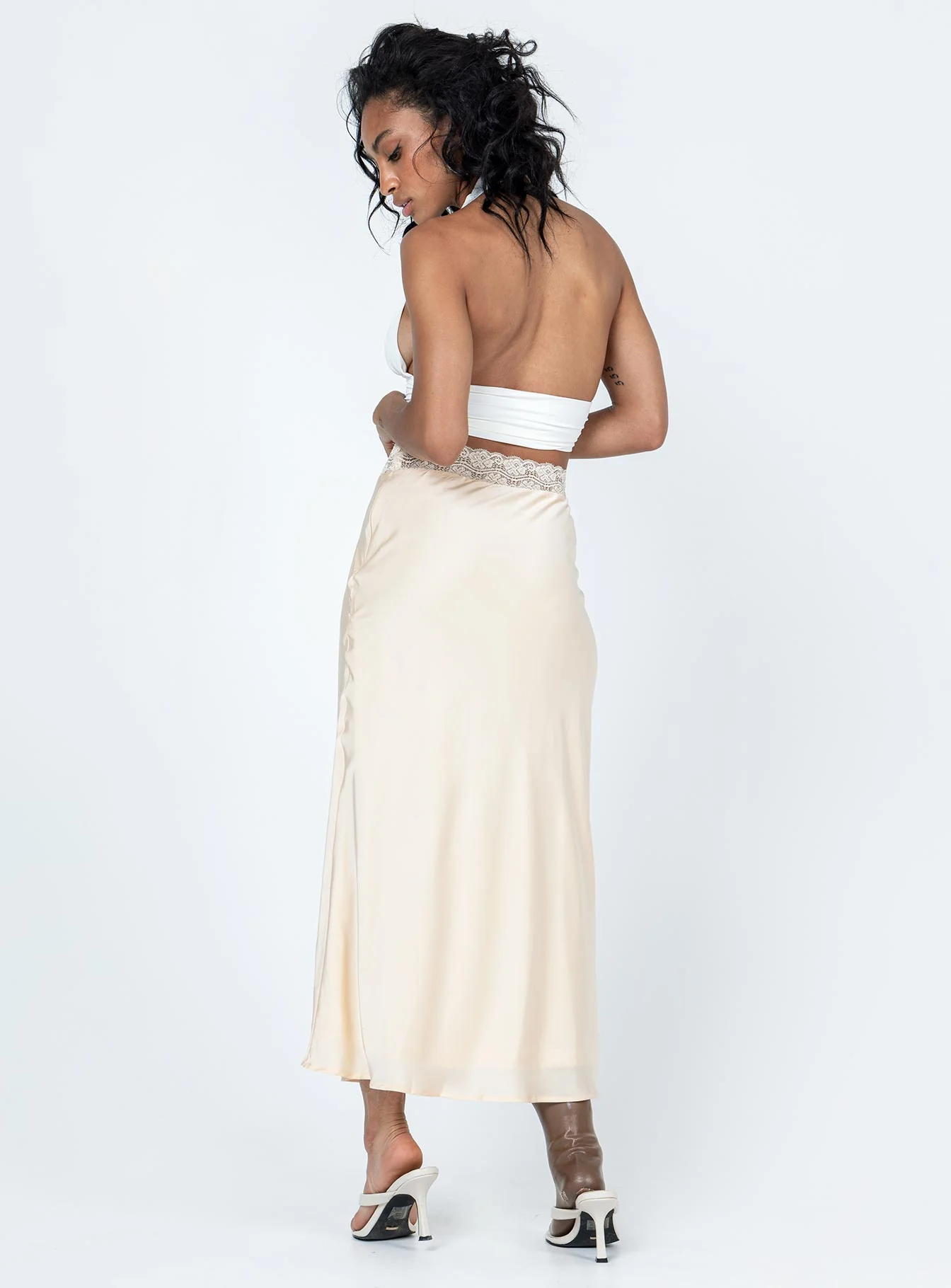 The Charmaine Maxi Skirt Cream