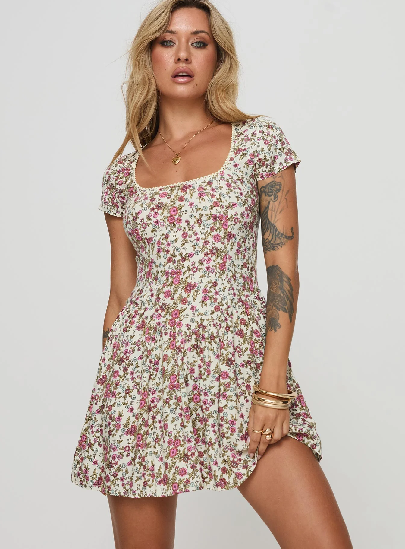 Tipani Mini Dress Cream