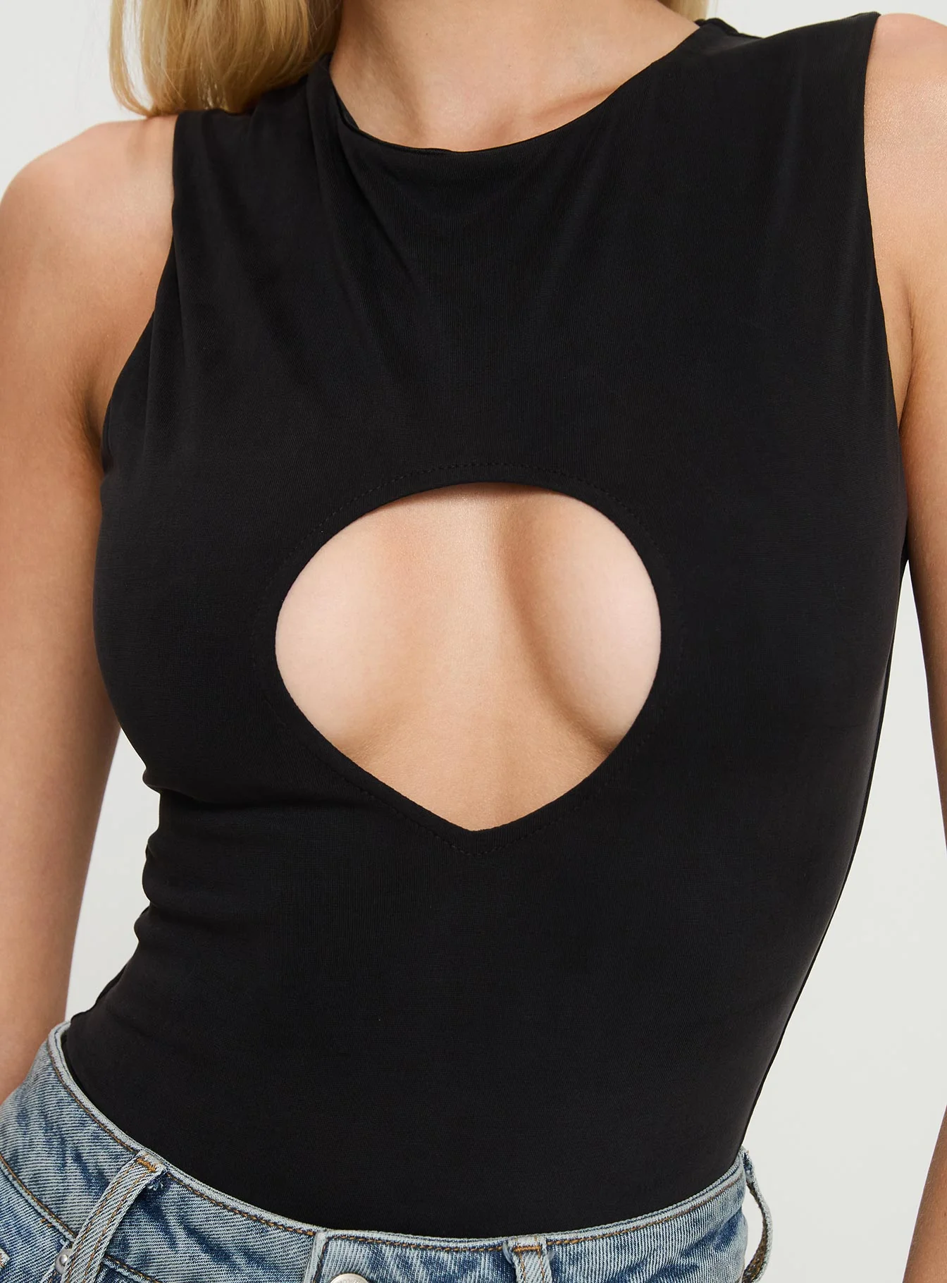 Jaxen Cut Out Bodysuit Black