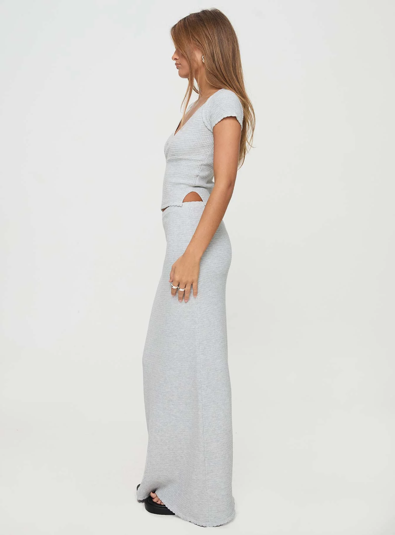 Just Like That Maxi Skirt Grey